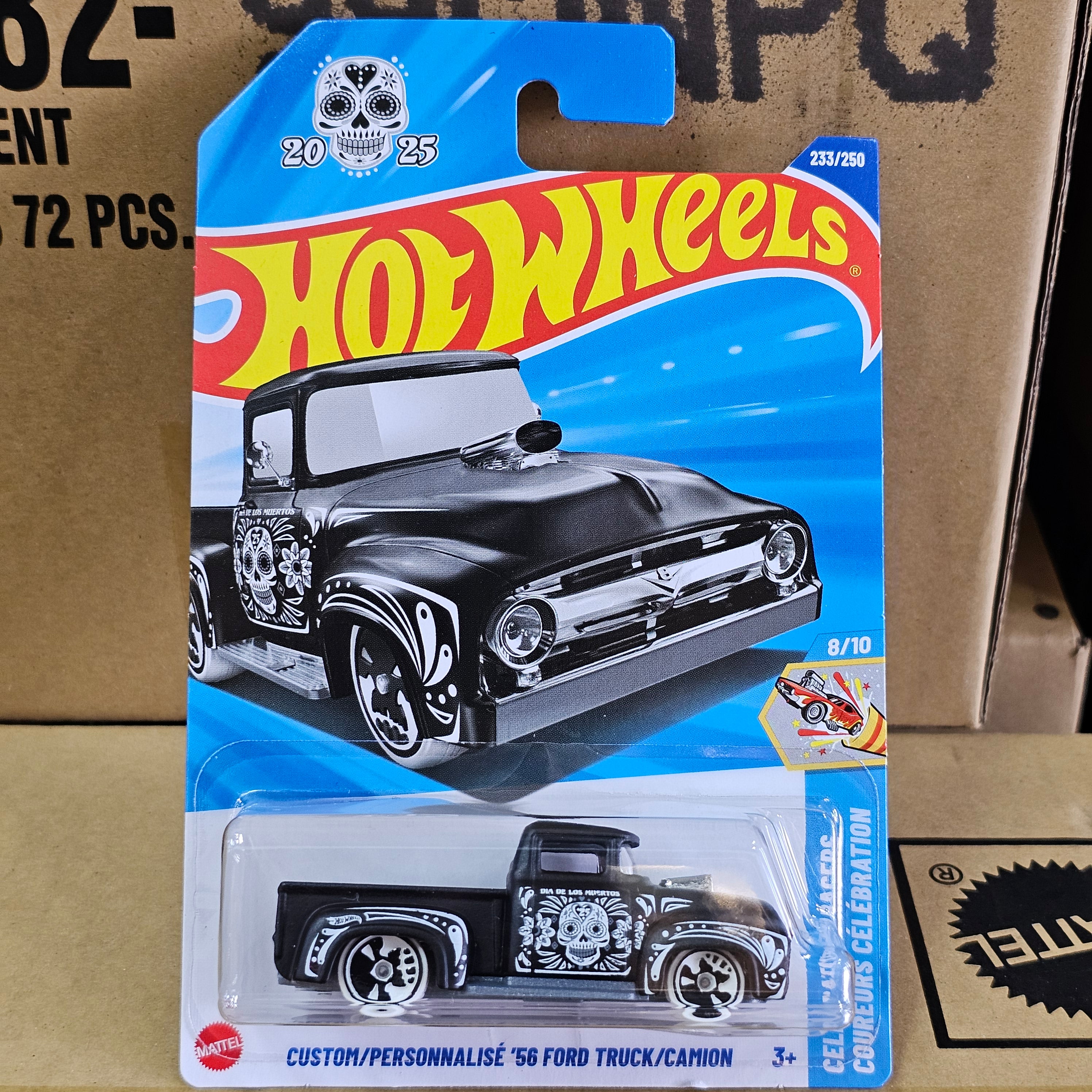 HOT WHEELS CUSTOM/PERSONNALISÉ '56 FORD TRUCK/CAMION CASE P 2025 MAINLINE