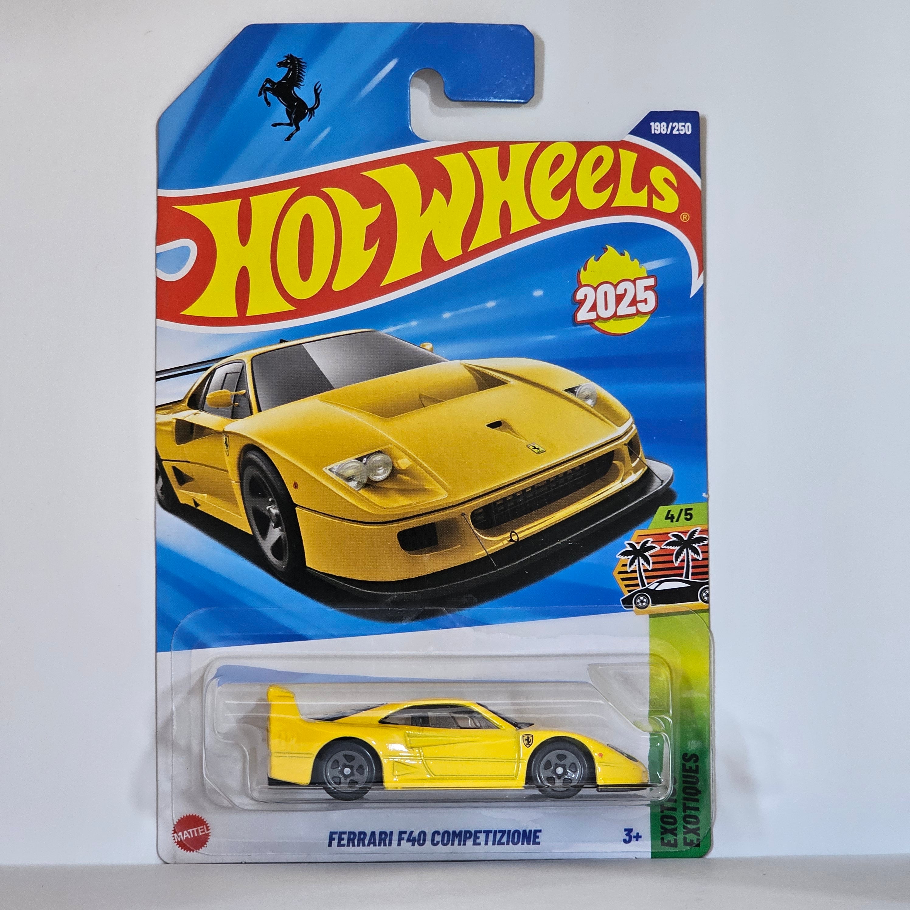 HOT WHEELS FERRARI F40 COMPETIZIONE0 CASE Q 2025 MAINLINE