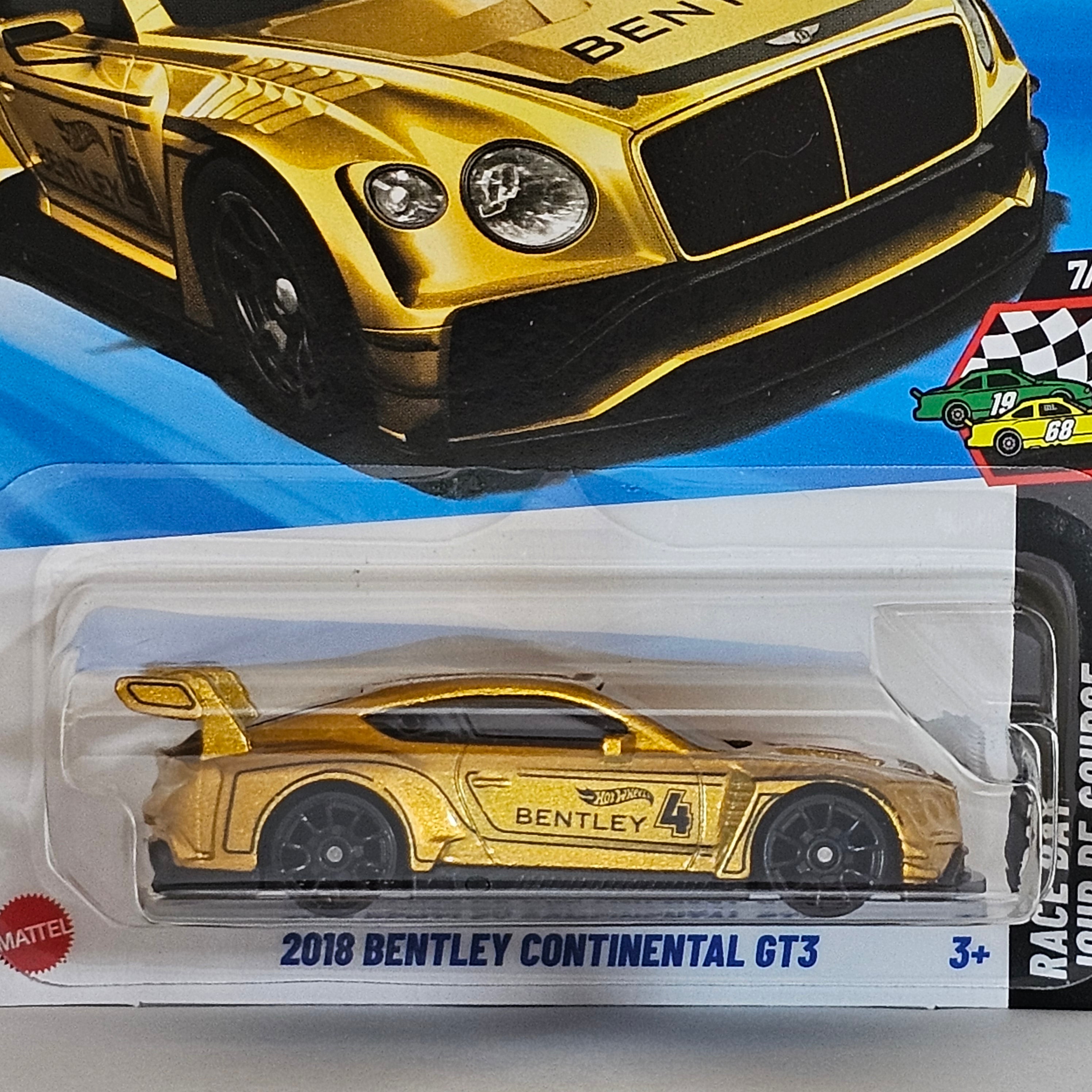 HOT WHEELS 2018 BENTLEY CONTINENTAL GT3 CASE Q 2025 MAINLINE