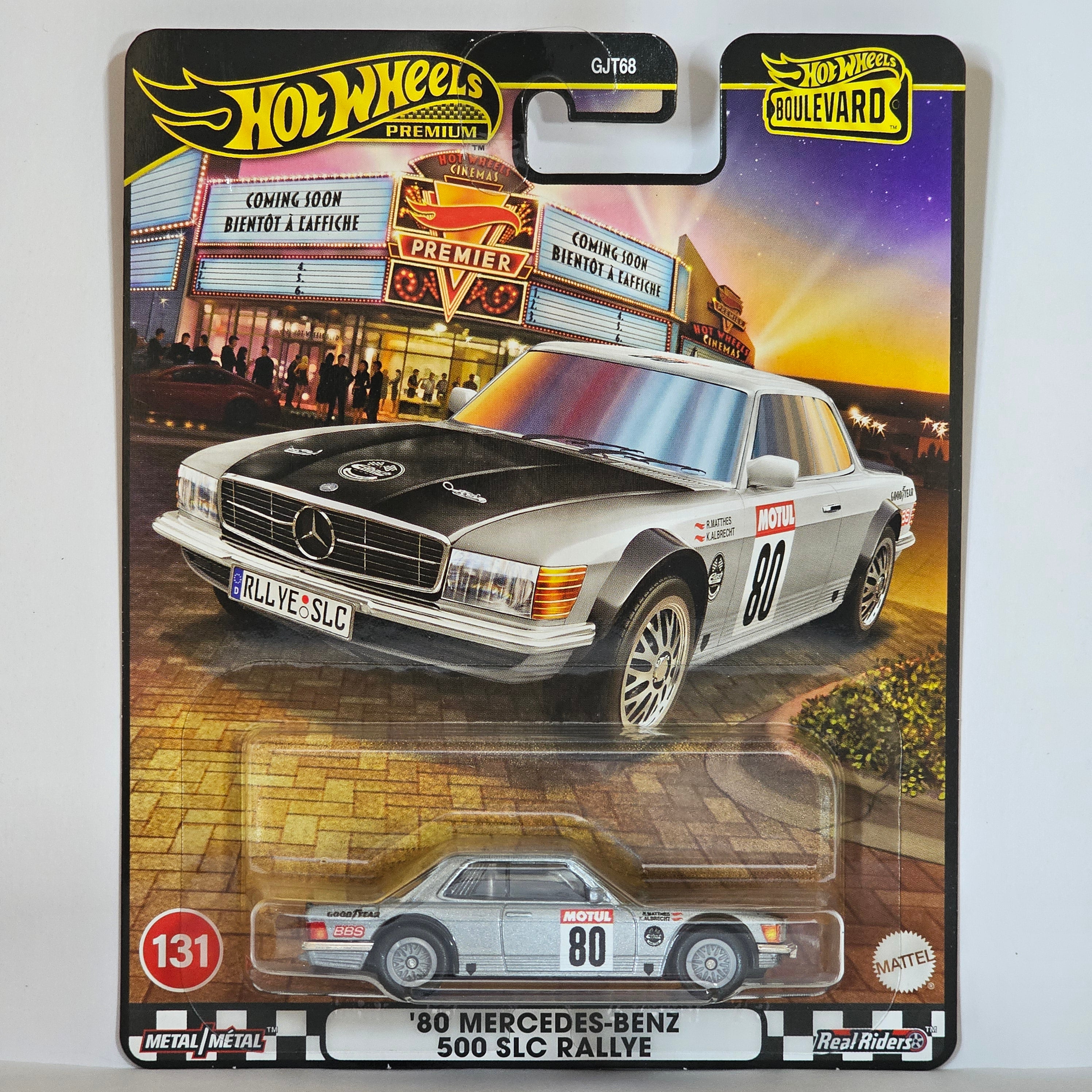 HOT WHEELS PREMIUM '80 MERCEDES-BENZ T1 500 SLC RALLYE 2025 BOULEVARD MIX 4D