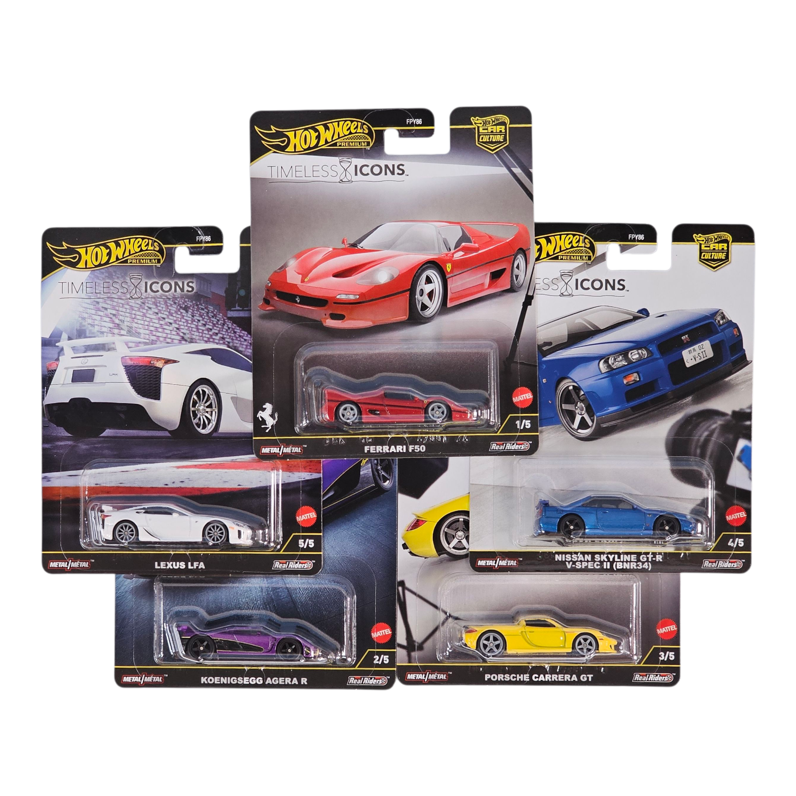 HOT WHEELS PREMIUM 2025 TIMELESS ICON SET