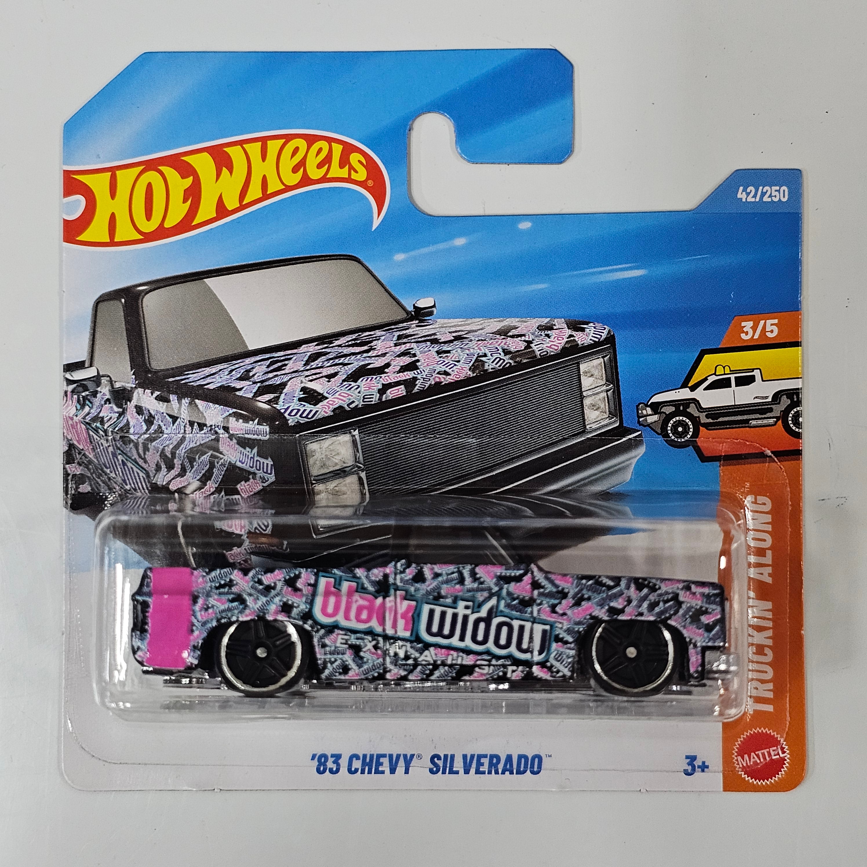 HOT WHEELS 83 CHEVY SILVERADO TRUCKIN  ALONG CASE B 2026 MAINLINE
