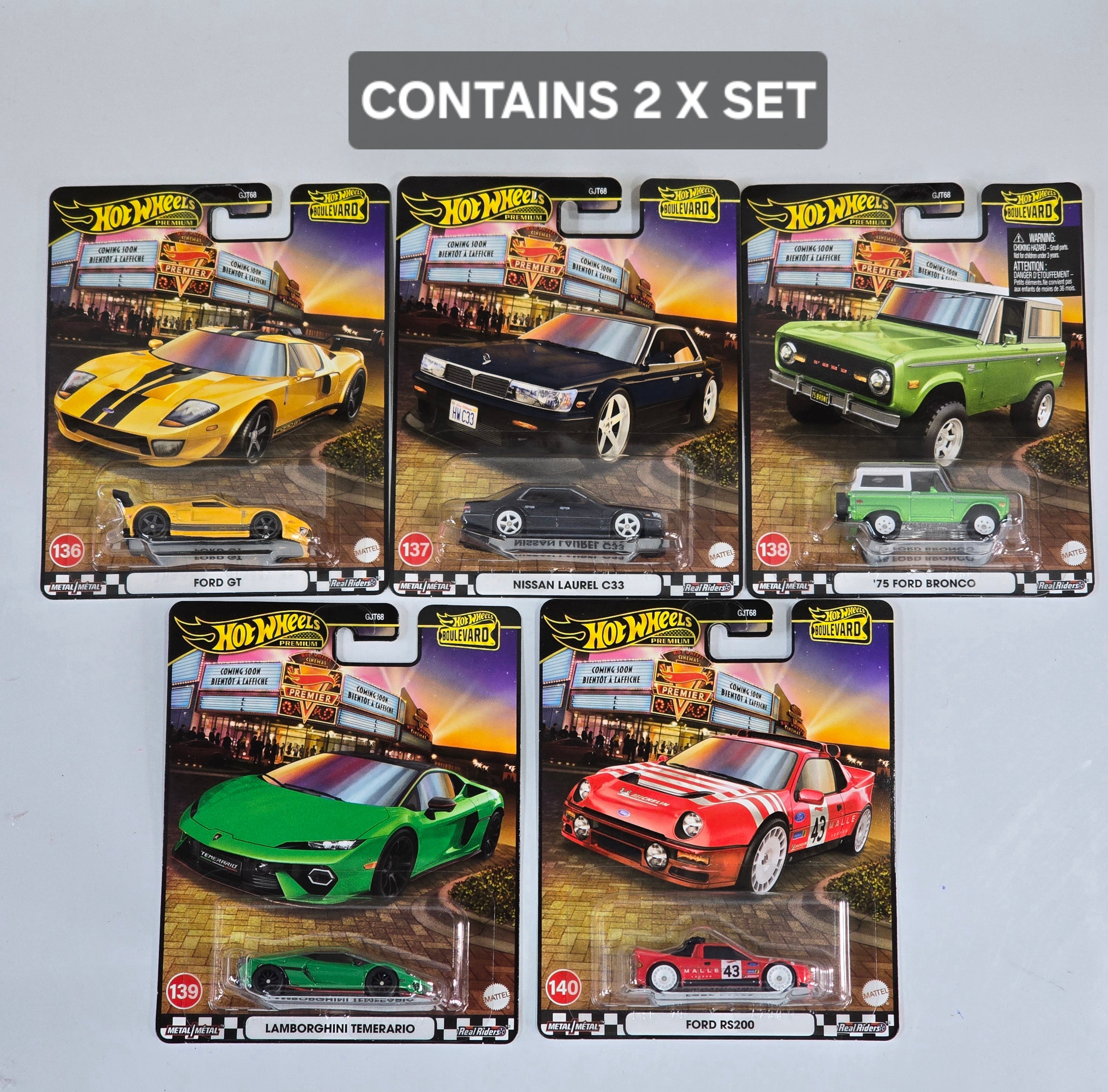 HOT WHEELS PREMIUM CASE BOULEVARD MIX E 2025 COMPLETE SEALED BOX OF 10PCS
