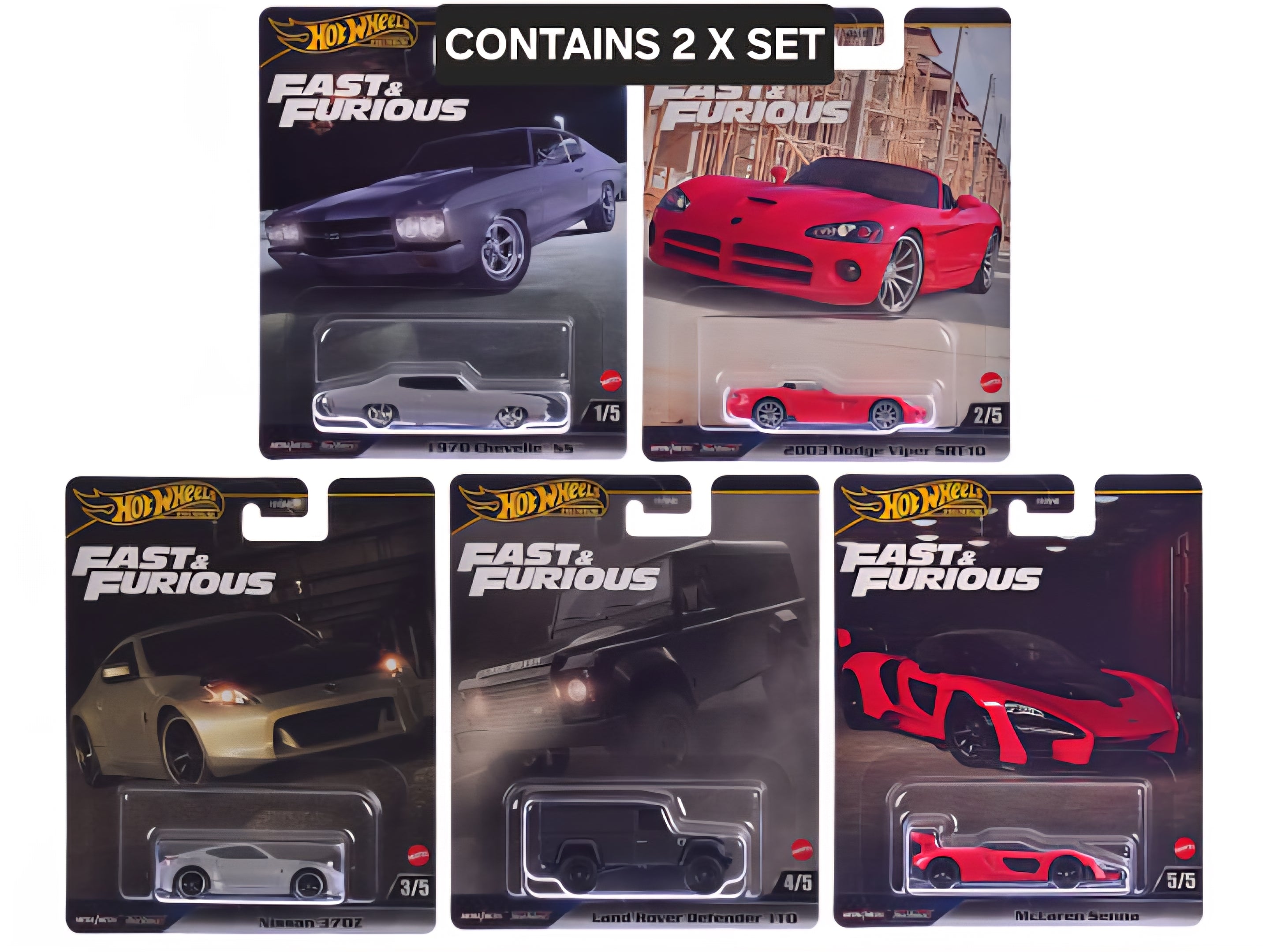 HOT WHEELS PREMIUM CASE FAST AND FURIOUS SET J COMPLETE SEALED BOX OF 10PCS