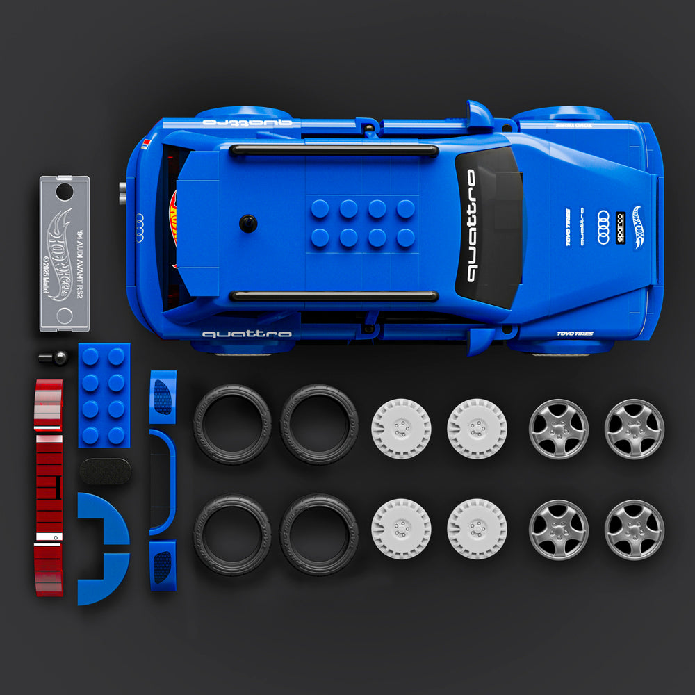 MATTEL BRICK SHOP HOT WHEELS ’94 AUDI AVANT RS2 BUILDING SET