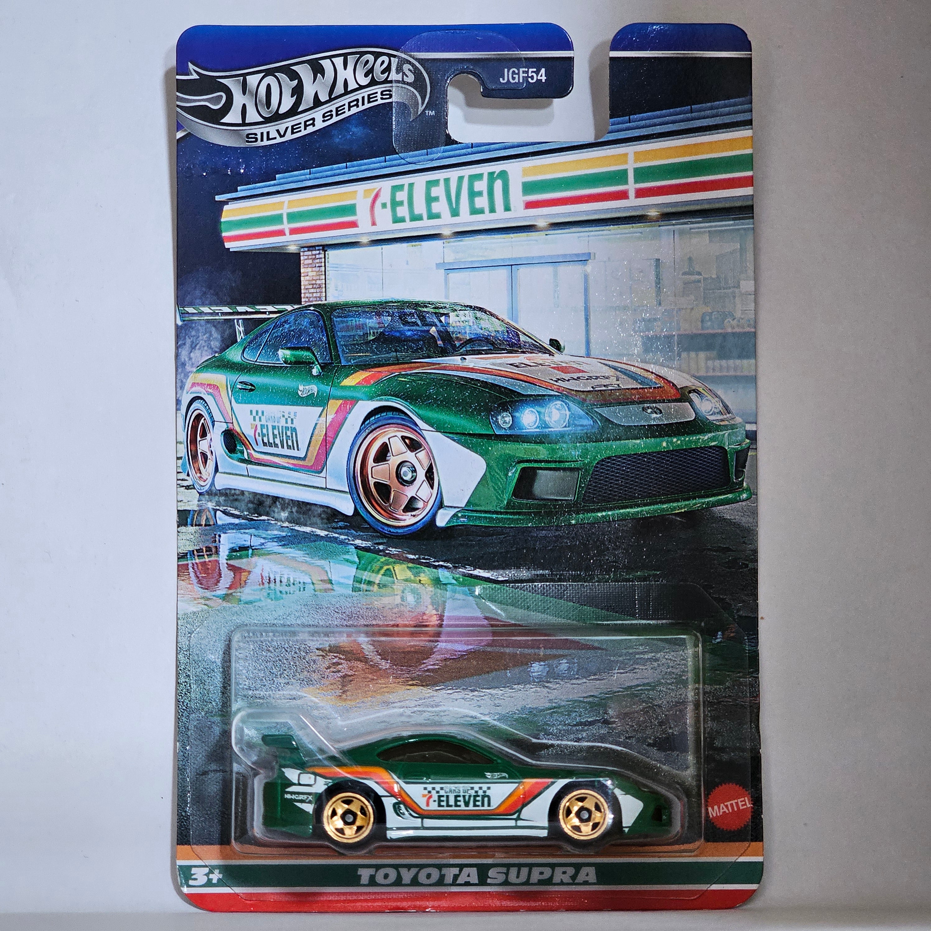 HOT WHEELS TOYOTA SUPRA EXCLUSIVE SILVER SERIES 7-ELEVEN
