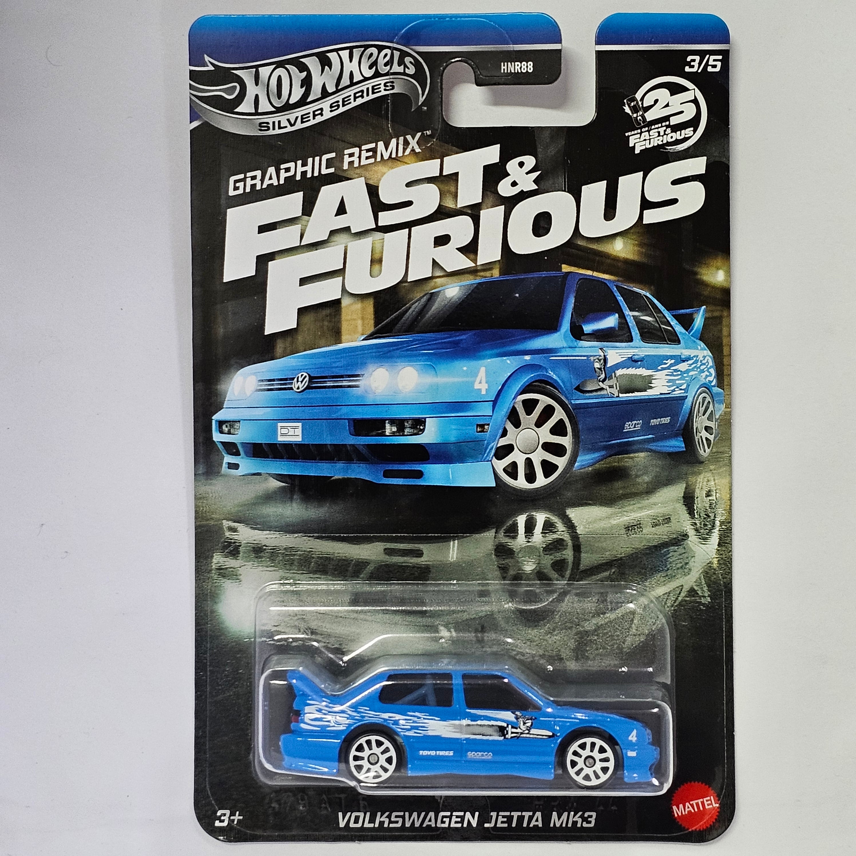 2025 HOT WHEELS EXCLUSIVE SILVER SERIES FAST AND FURIOUS GRAPHIC REMIX COMPLETE SET