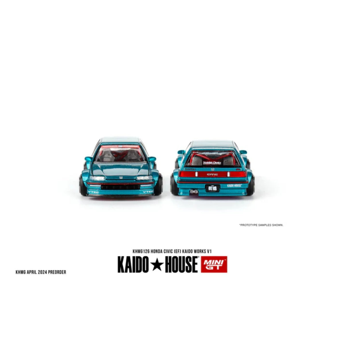 KAIDO HOUSE x MINI GT HONDA CIVIC EF KAIDO WORKS V1 KHMG126 #126
