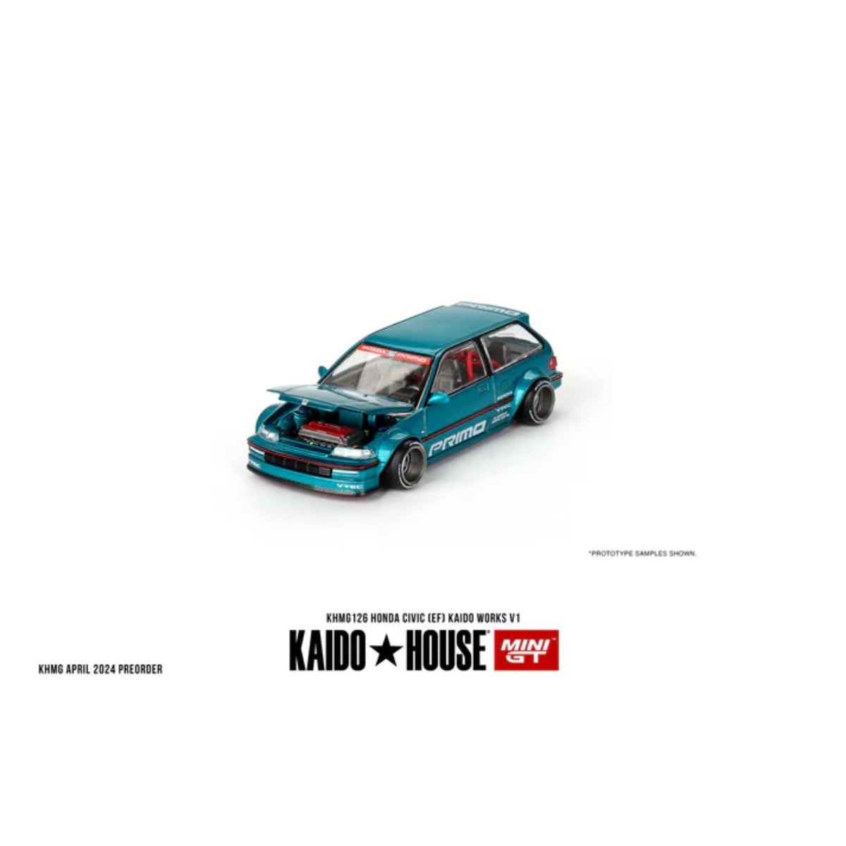 KAIDO HOUSE x MINI GT HONDA CIVIC EF KAIDO WORKS V1 KHMG126 #126
