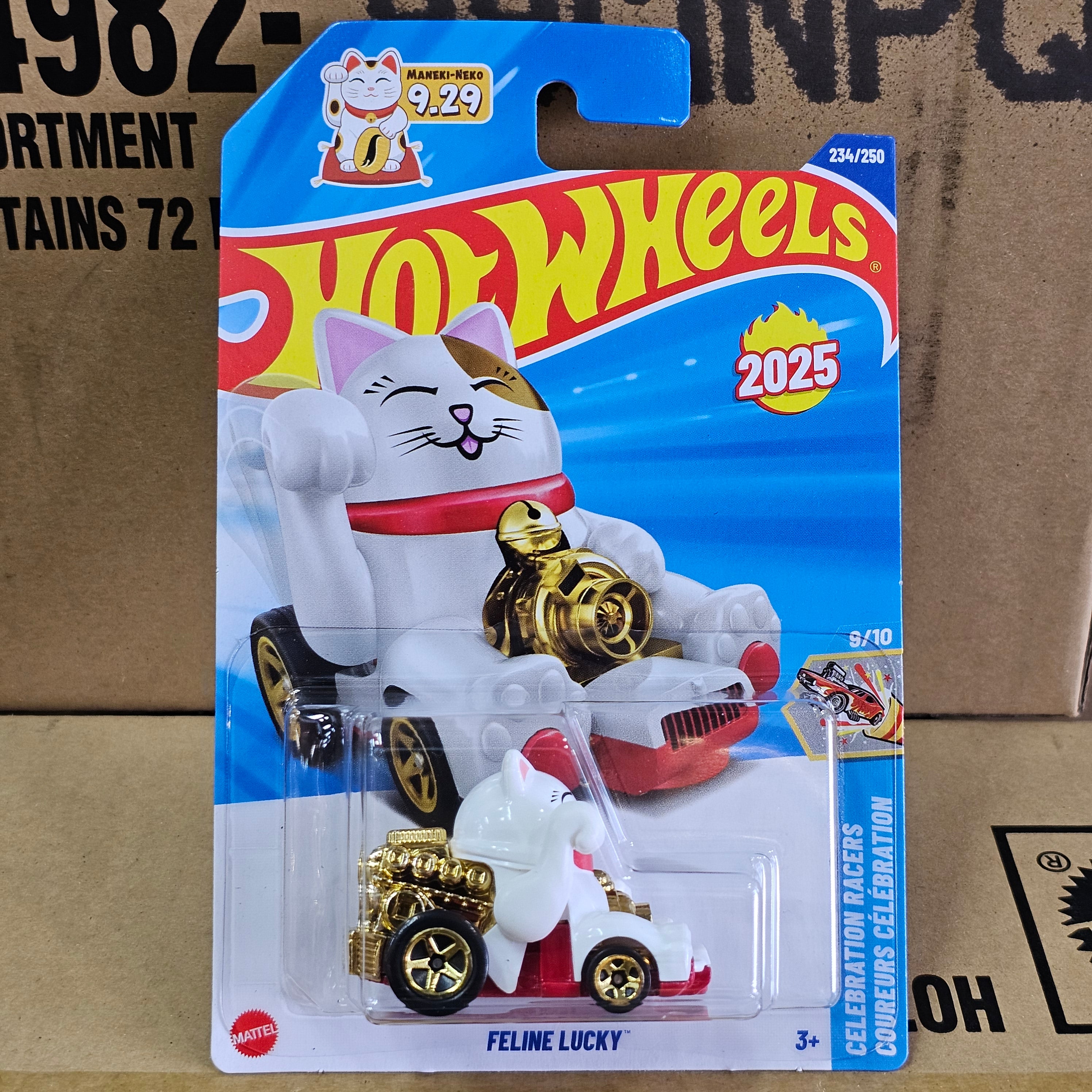HOT WHEELS FELINE LUCKY CASE P 2025 MAINLINE