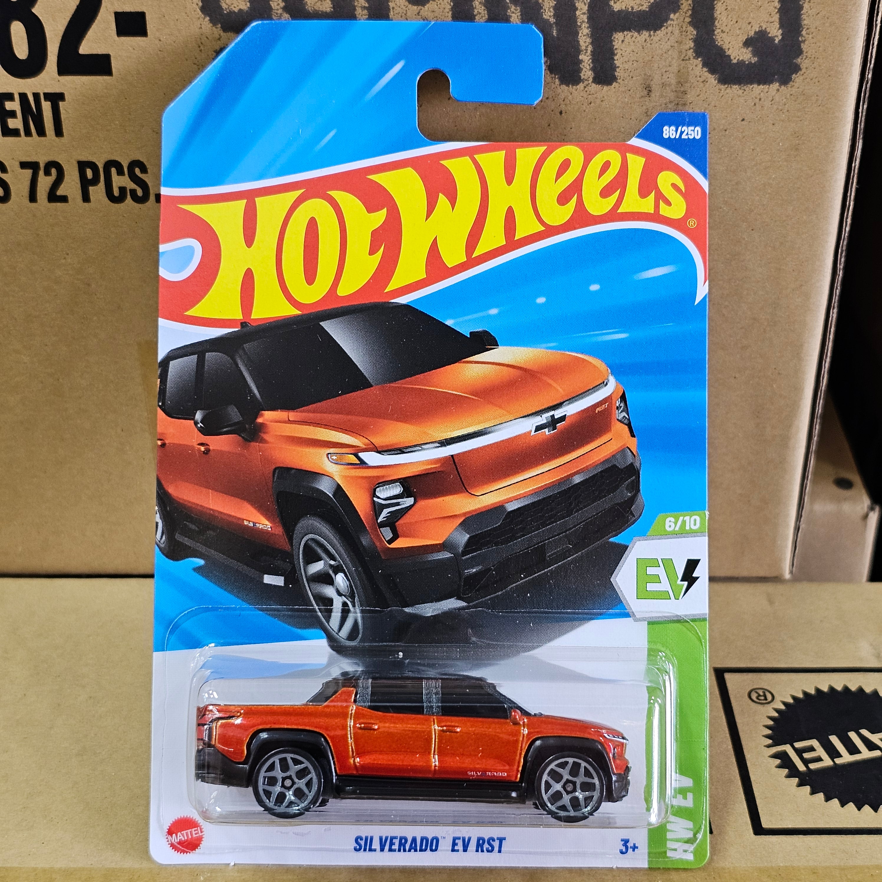 HOT WHEELS SILVERADO" EV RST CASE P 2025 MAINLINE