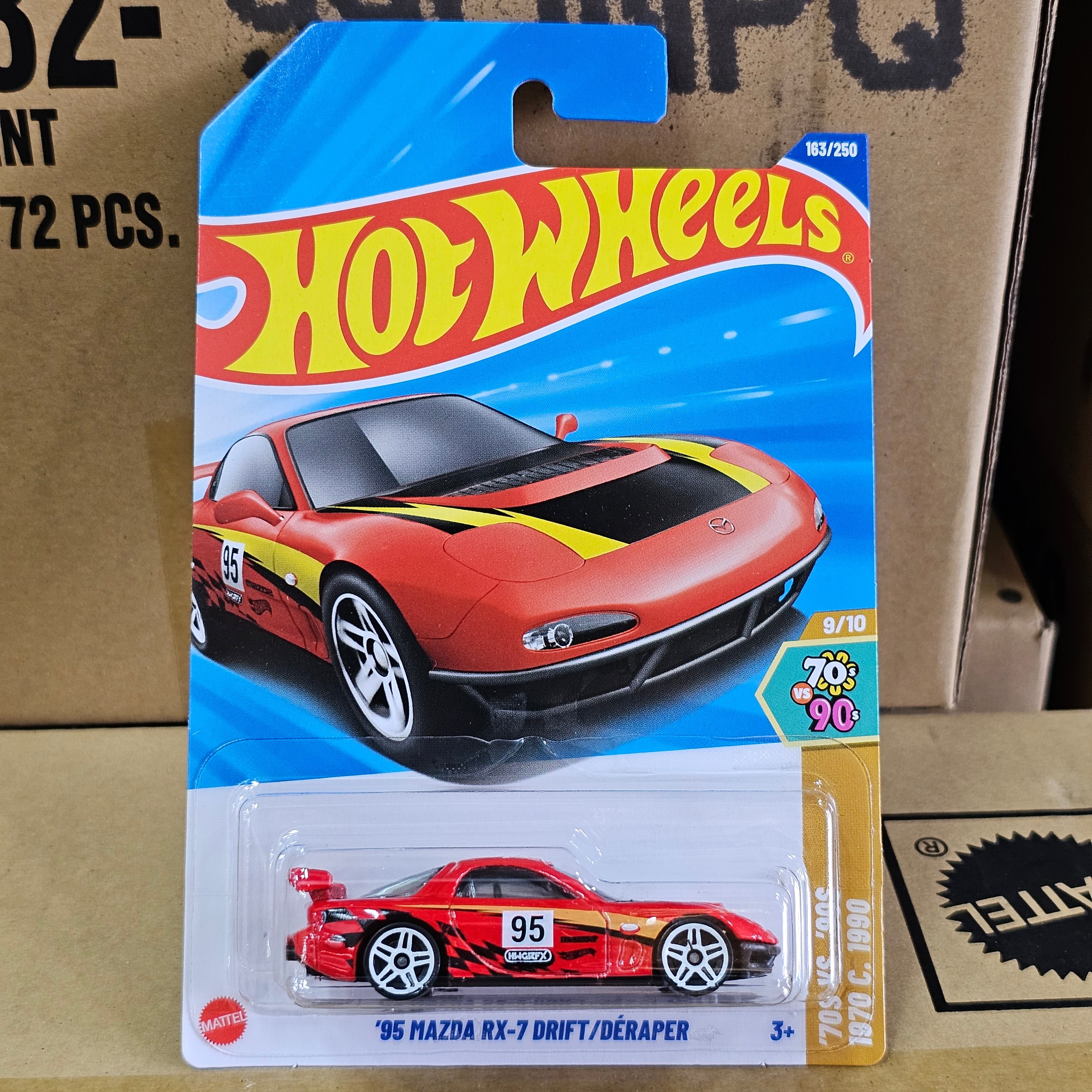 HOT WHEELS '95 MAZDA RX-7 DRIFT/DÉRAPER CASE P 2025 MAINLINE