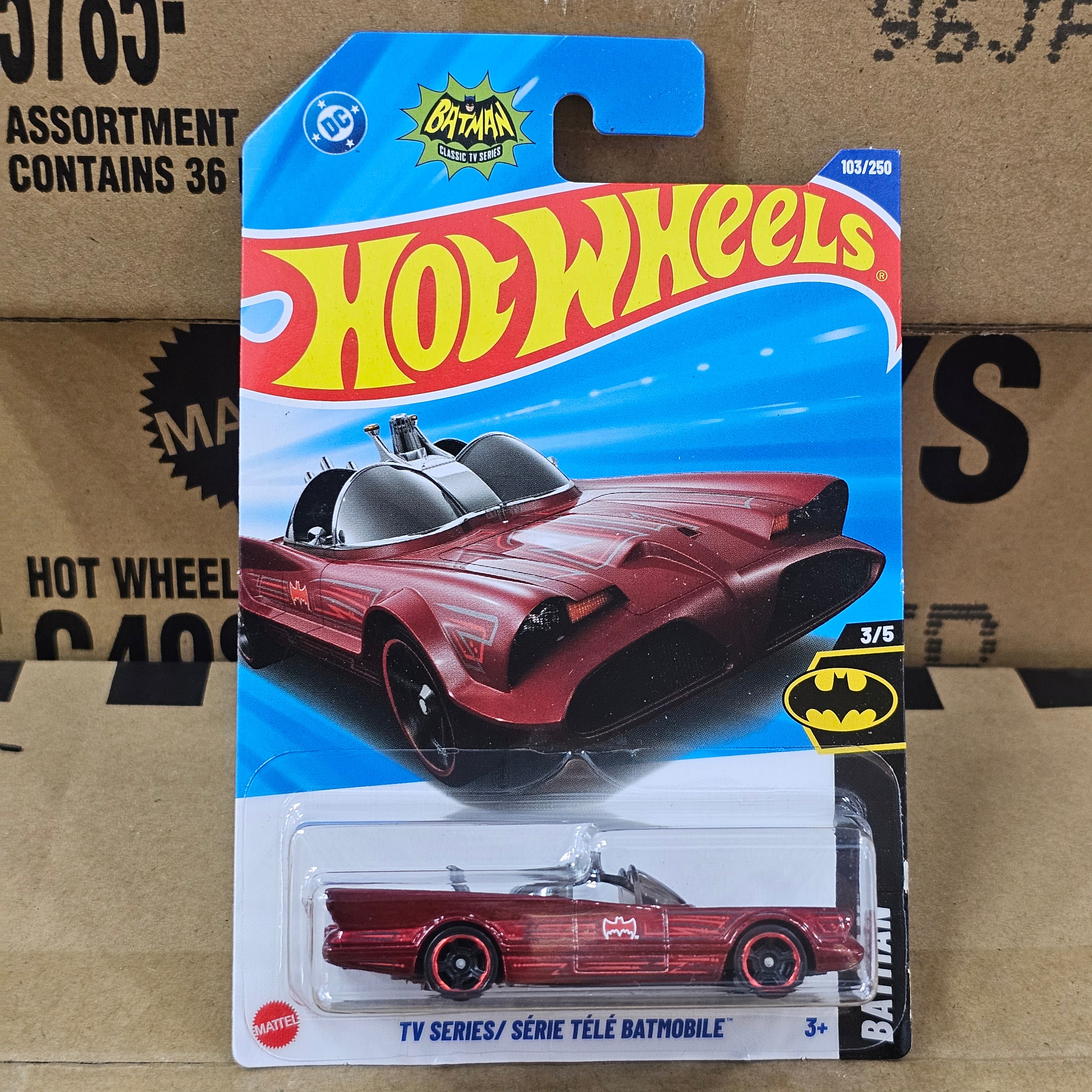 HOT WHEELS TV SERIES/ SÉRIE TÉLÉ BATMOBILE CASE P 2025 MAINLINE
