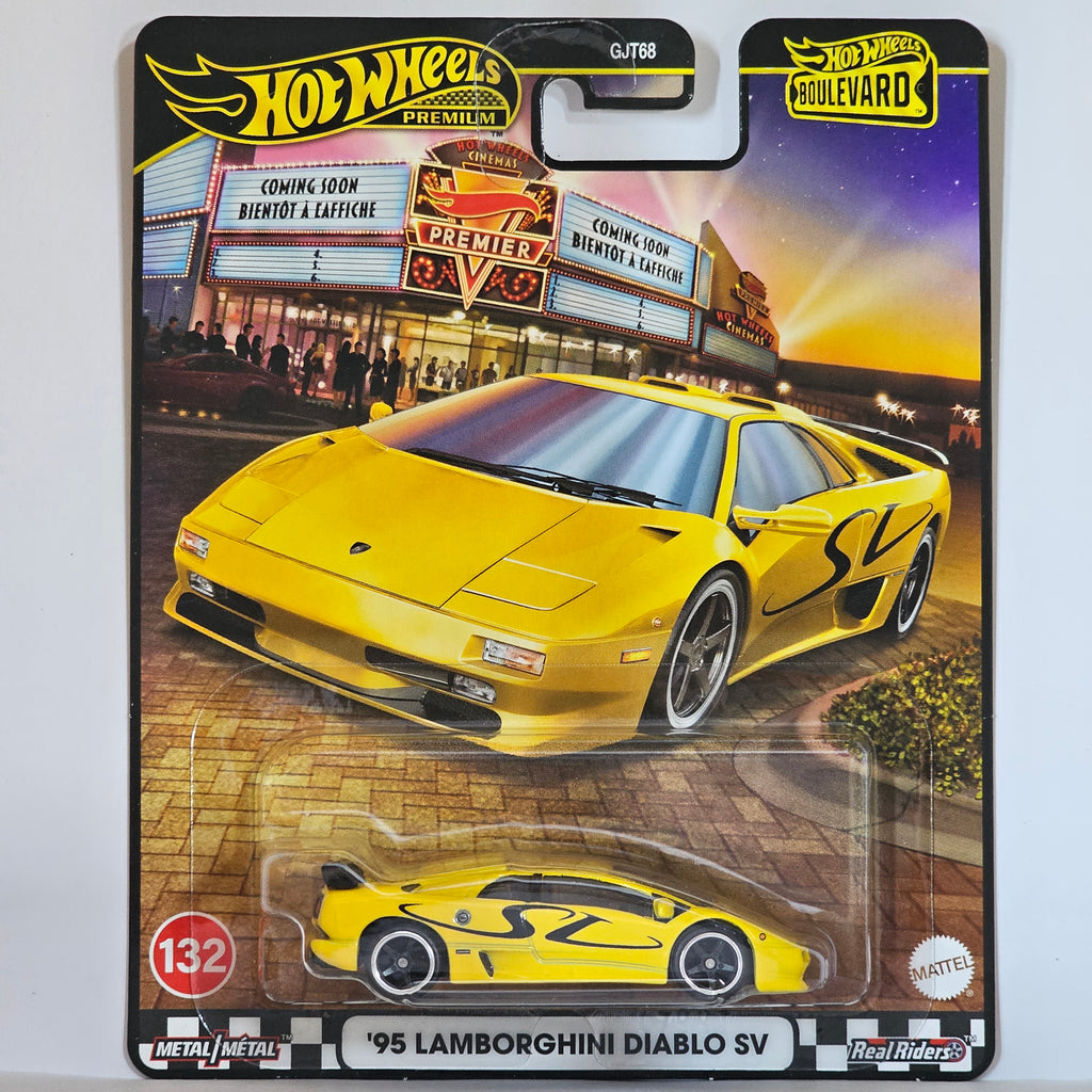 HOT WHEELS PREMIUM '95 LAMBORGHINI DIABLO SV 2025 BOULEVARD MIX 4D