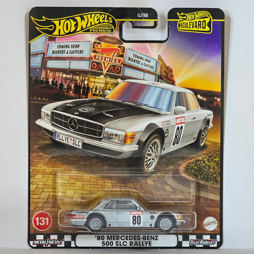 HOT WHEELS PREMIUM '80 MERCEDES-BENZ T1 500 SLC RALLYE 2025 BOULEVARD MIX 4D