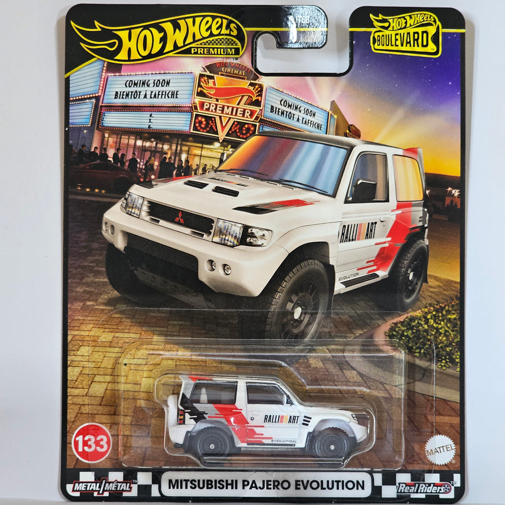 HOT WHEELS PREMIUM MITSUBISHI PAJERO EVOLUTION 2025 BOULEVARD 133 MIX 4D