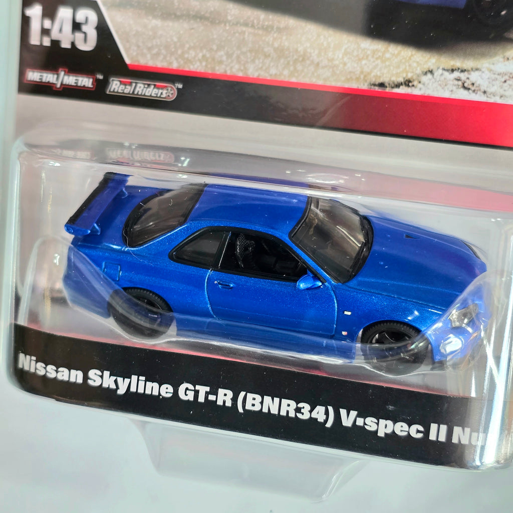 HOT WHEELS PREMIUM SCALE 1:43 NISSAN SKYLINE GT-R (BNR34) V-SPEC II 2025