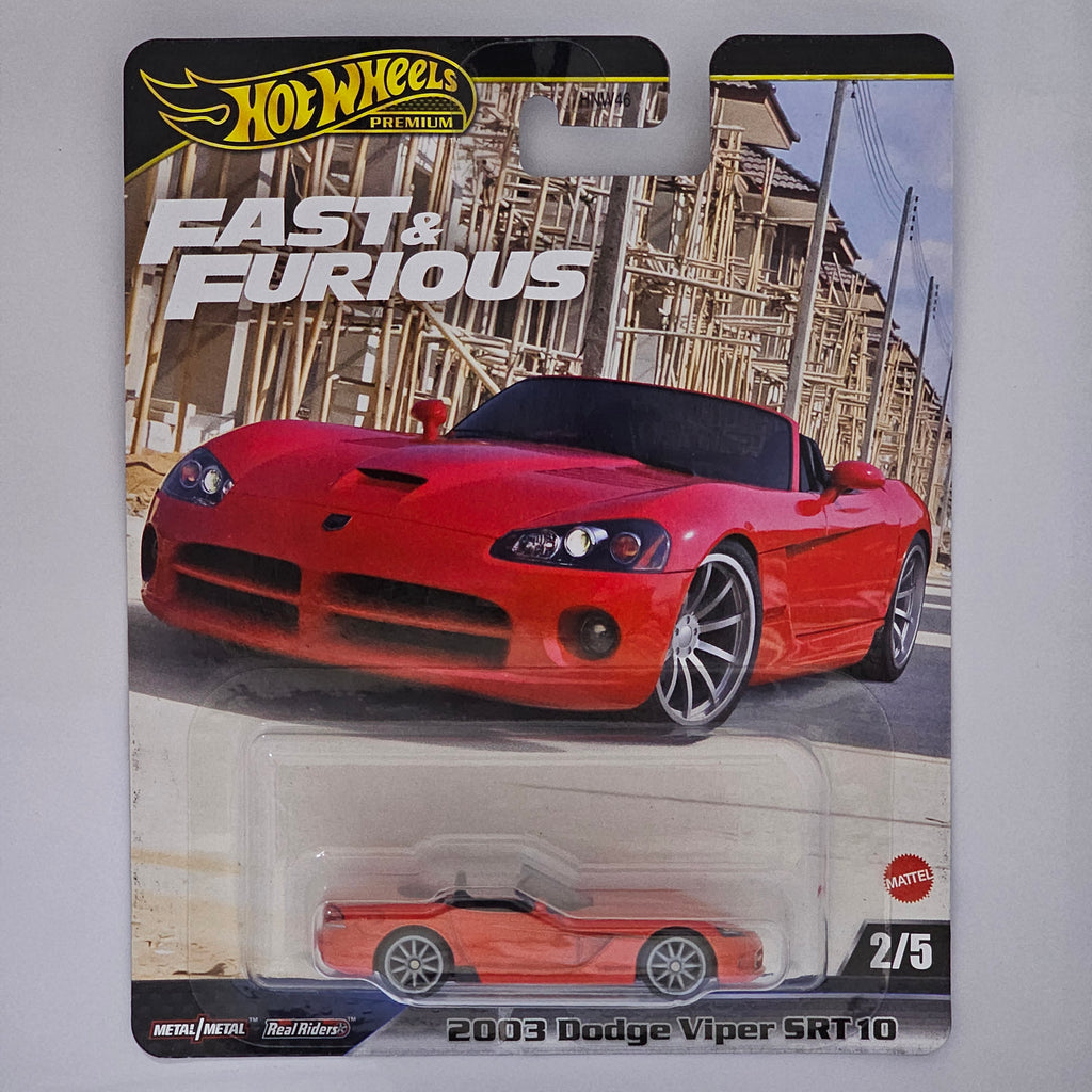 HOT WHEELS PREMIUM 2003 DODGE VIPER SRT 10 FAST AND FURIOUS Tokyo Drift