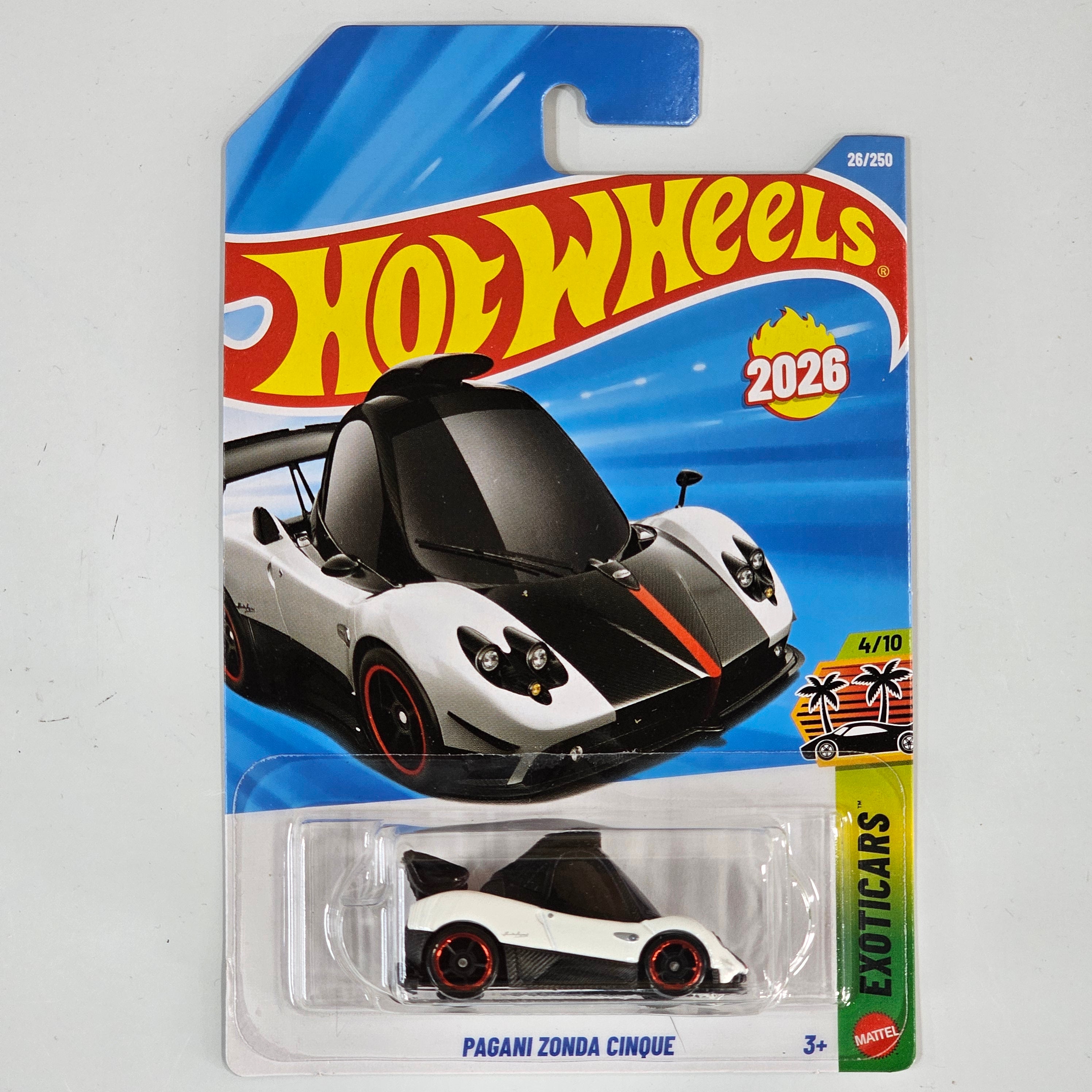 HOT WHEELS PAGANI ZONDA CINQUE EXOTICARS CASE B 2026 MAINLINE
