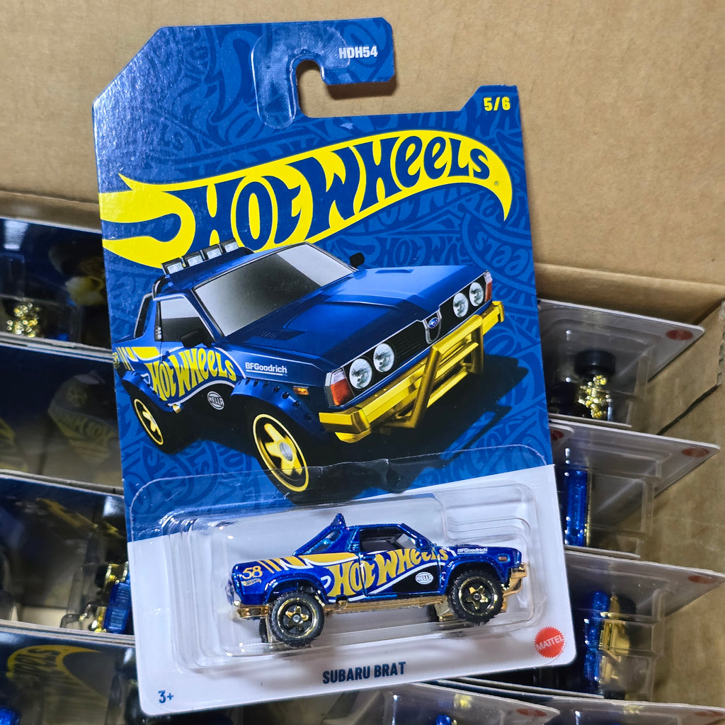 HOT WHEELS 2025 Hot Wheels 58th ANNIVERSARY BLUE AND GOLD CHROME PEARL SET OF 6PCS WITH CHASE