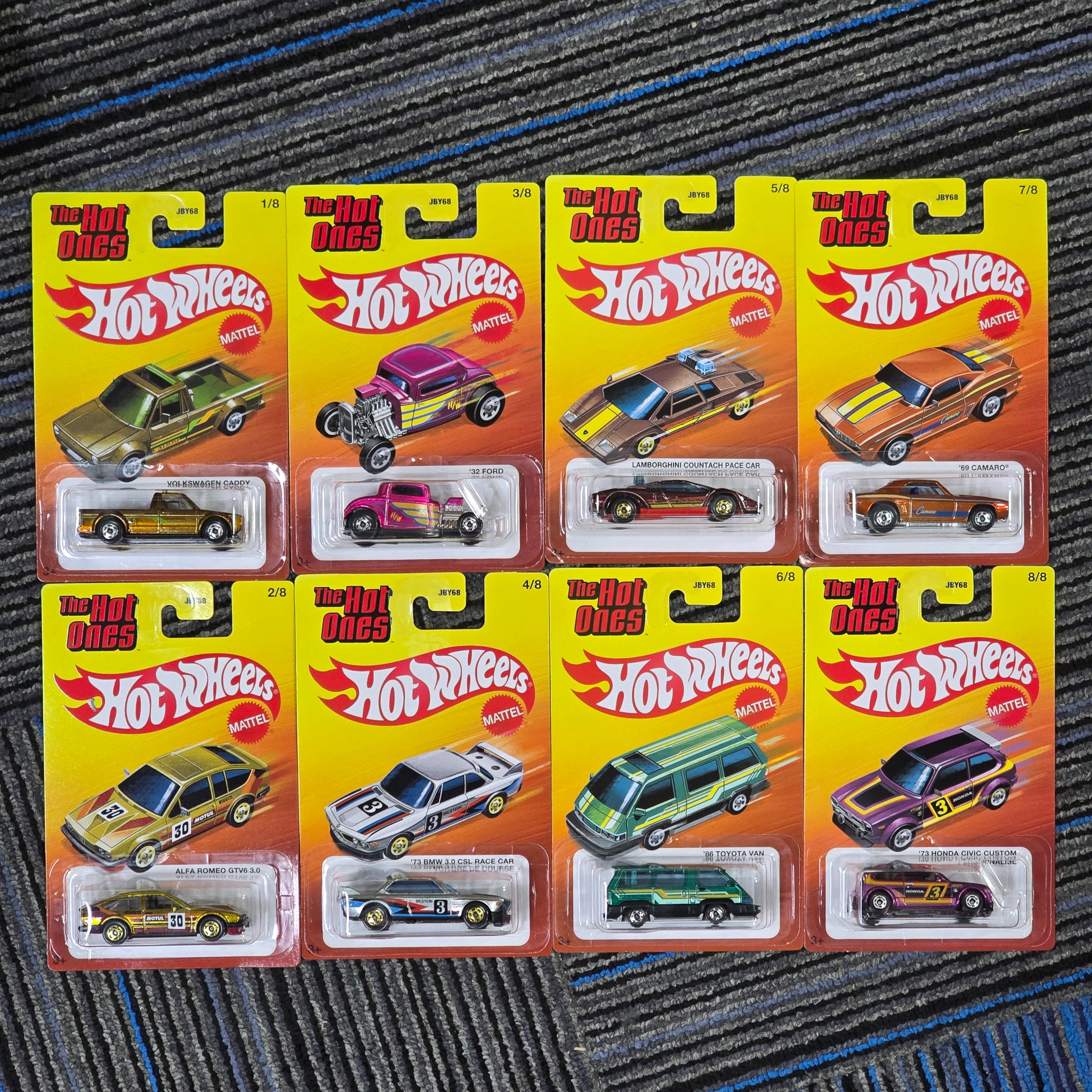 HOT WHEELS THE HOT ONES 2026 SET OF 8PCS COMPLETE WITH CHASE