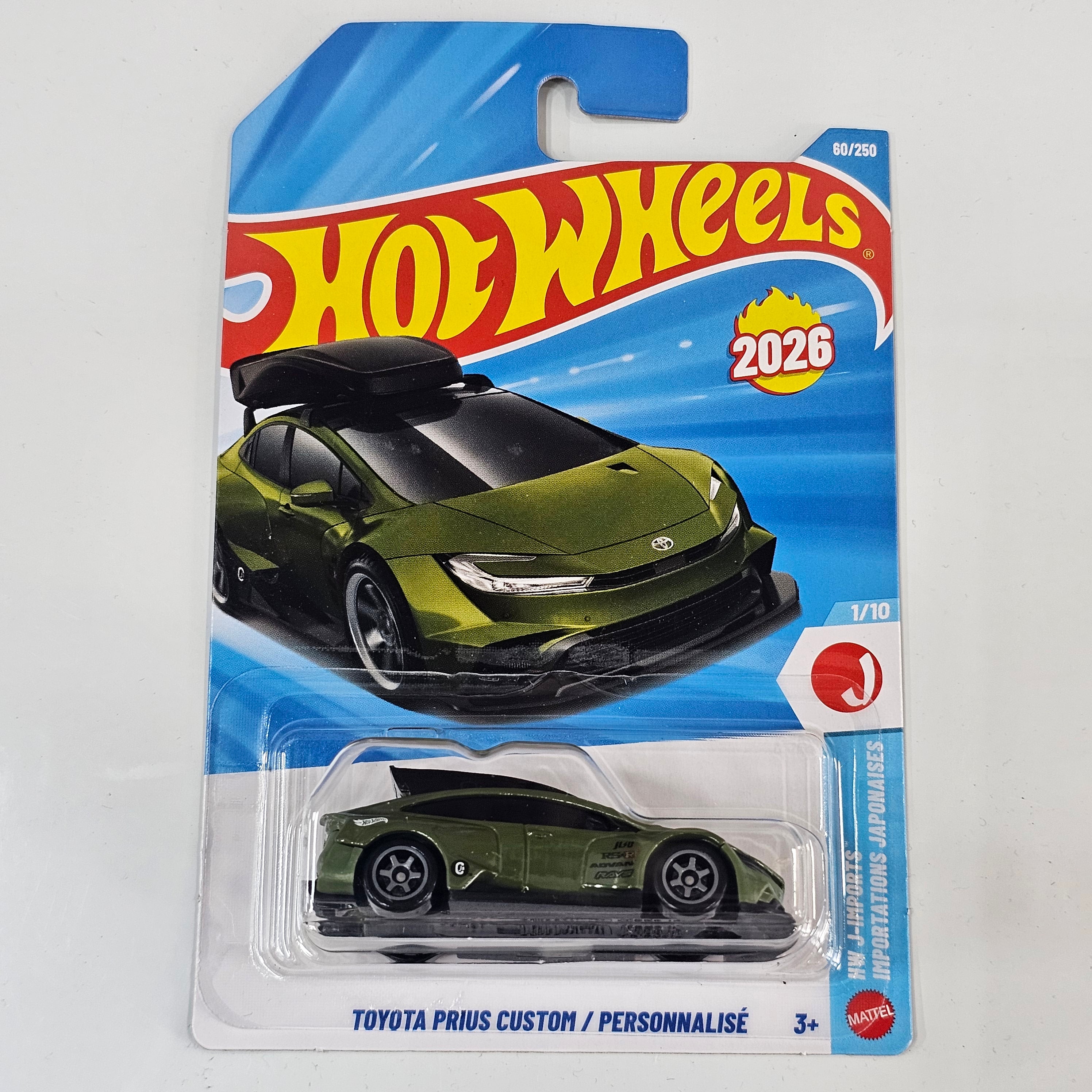HOT WHEELS TOYOTA PRIUS CUSTOM CASE M 2026 MAINLINE