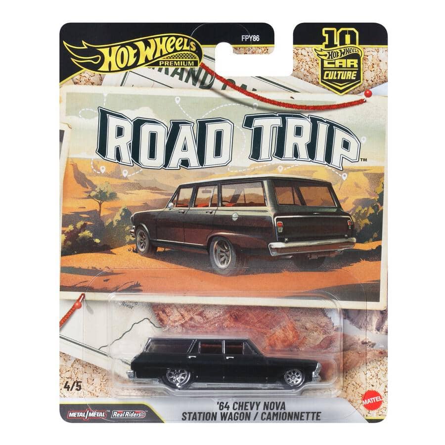 HOT WHEELS CAR CULTURE ROAD TRIP DASH V COMPLETE SET 5PCS