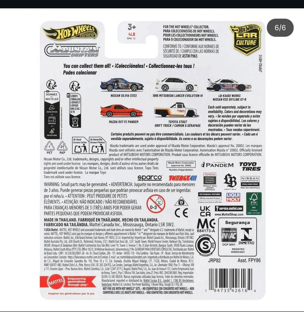 [PRE ORDER] SET HOT WHEELS PREMIUM MOUNTAIN DRIFTERS CAR CULTURE FPY86 Dash A COMPLETE SET OF 5pcs