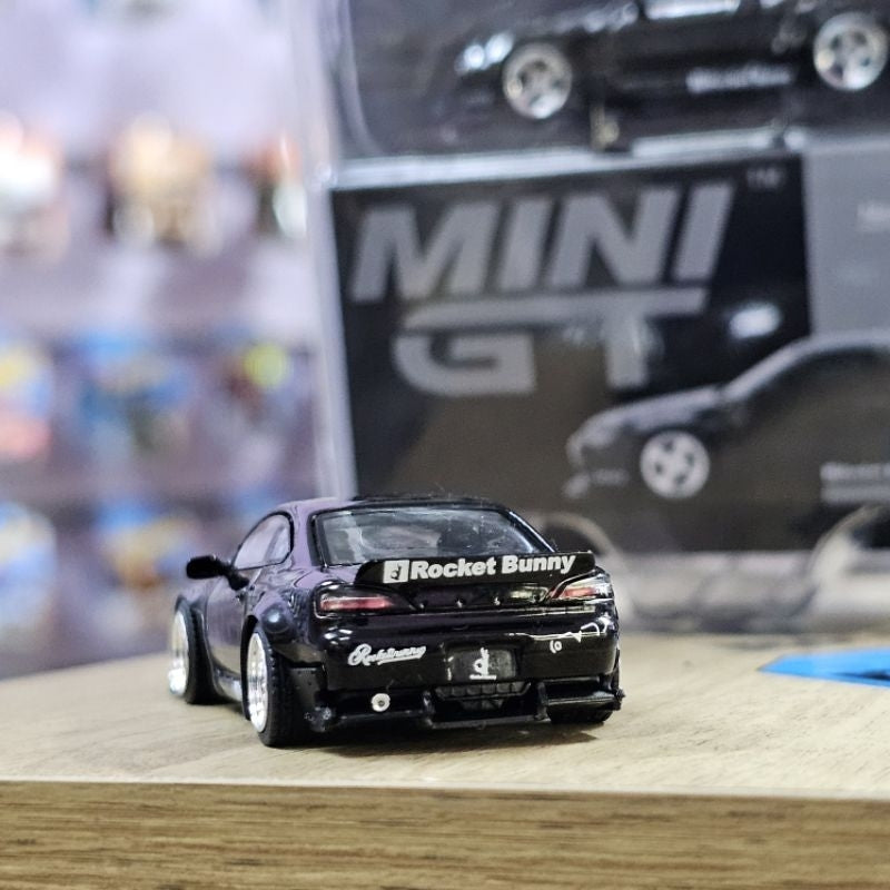 MINI GT NISSAN SILVIA S15 ROCKET BUNNY BLACK PEARL MIJO EXCLUSIVE BLISTER #602