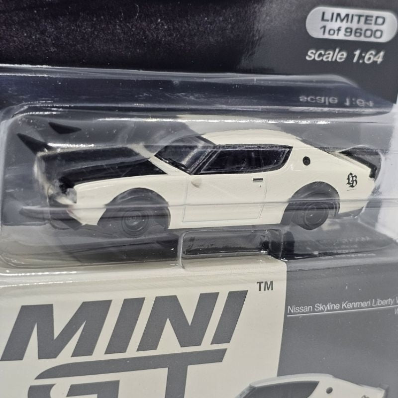 MINI GT NISSAN SKYLINE KENMERI LIBERTY WALK WHITE MIJO EXCLUSIVE BLISTER #702