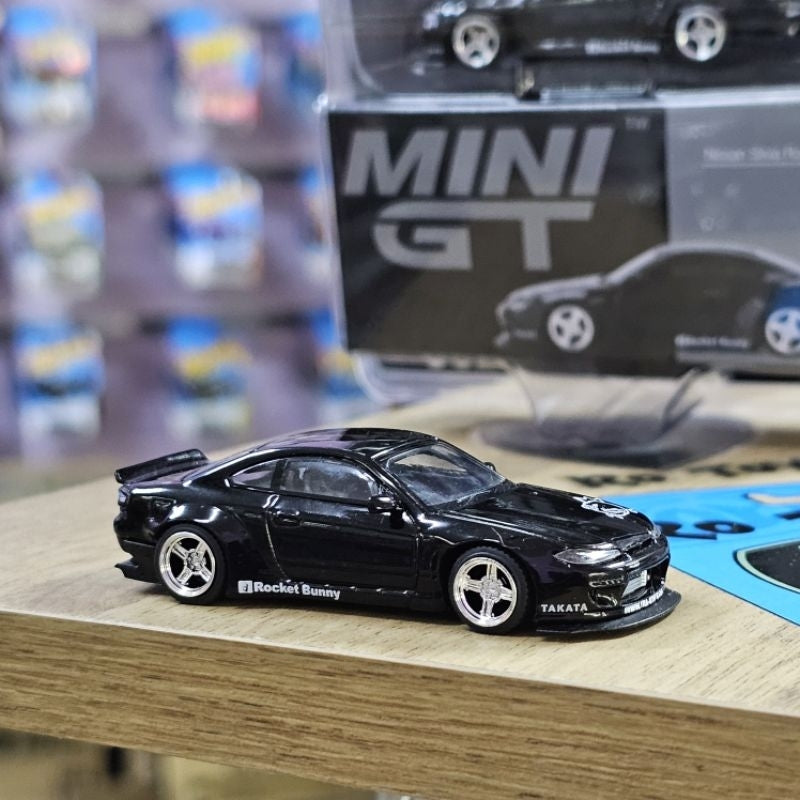 MINI GT NISSAN SILVIA S15 ROCKET BUNNY BLACK PEARL MIJO EXCLUSIVE BLISTER #602