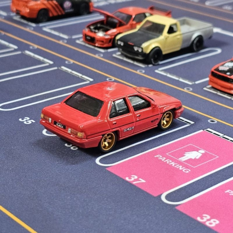 MALAYSIAN VERSION DIORAMA CAR PARKING LOT SCALE 1/64 RUBBER MOUSEPAD 80 X 55cm HOT WHEELS MATCHBOX MINIGT TOMICA KAIDO