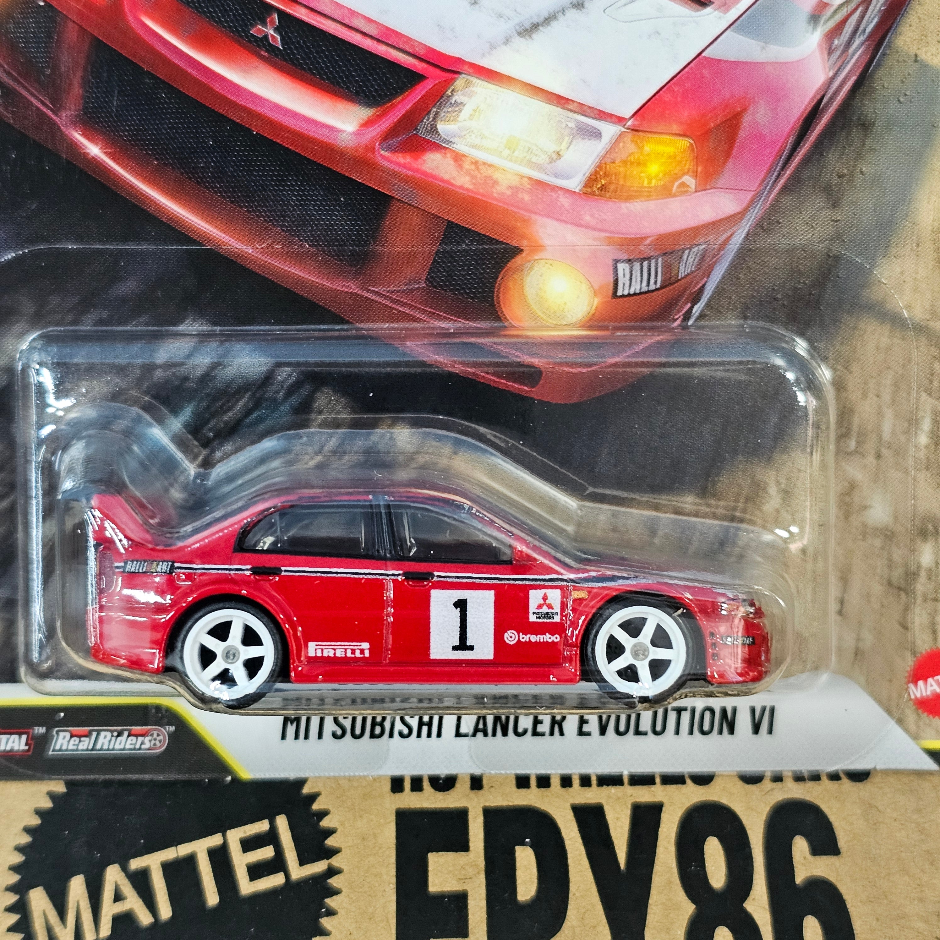 HOT WHEELS PREMIUM MITSUBISHI LANCER EVOLUTION VI THRILL CLIMBERS
