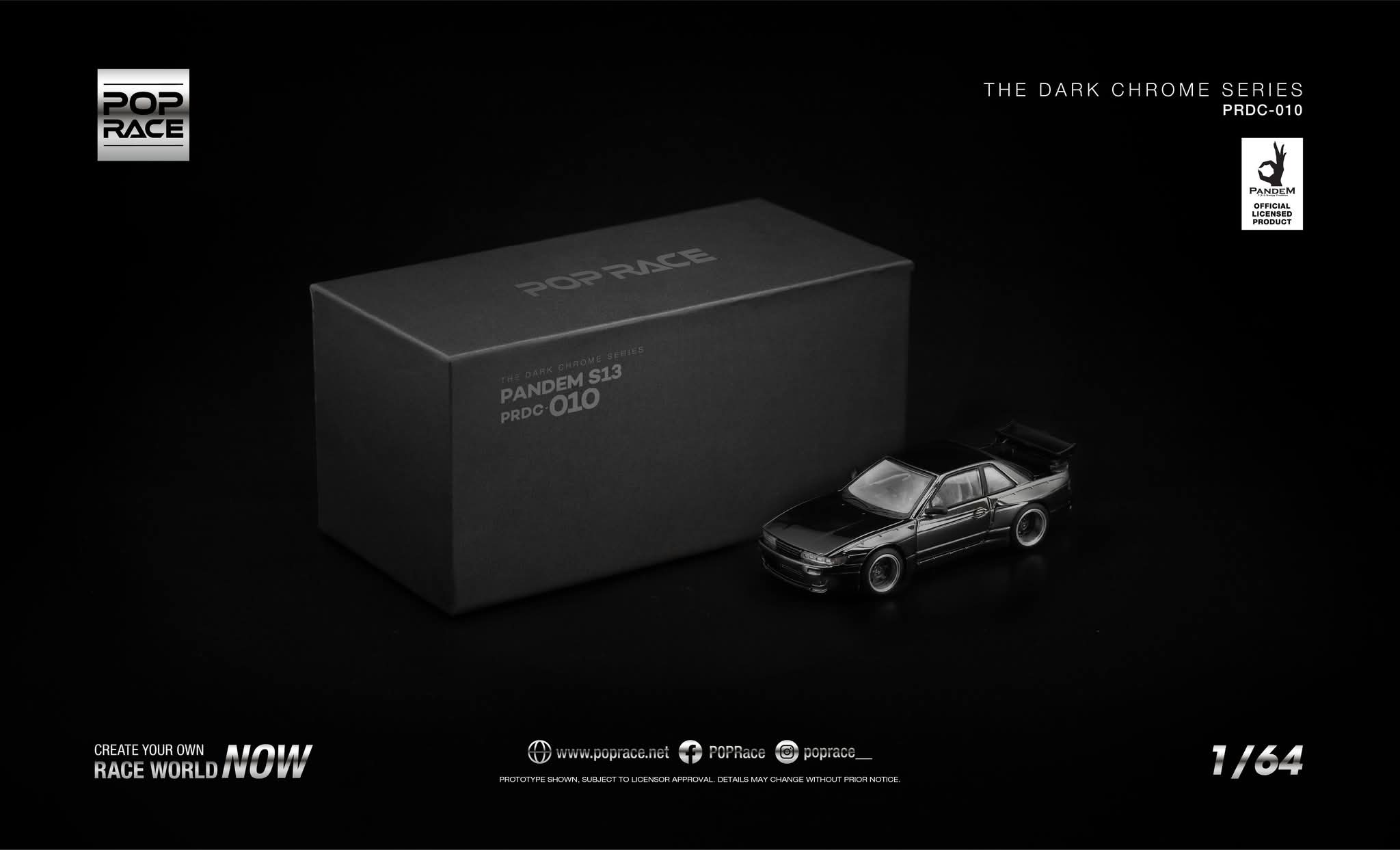 [PRE ORDER] POP RACE PANDEM S13 - DARK CHROME CODE PRDC010