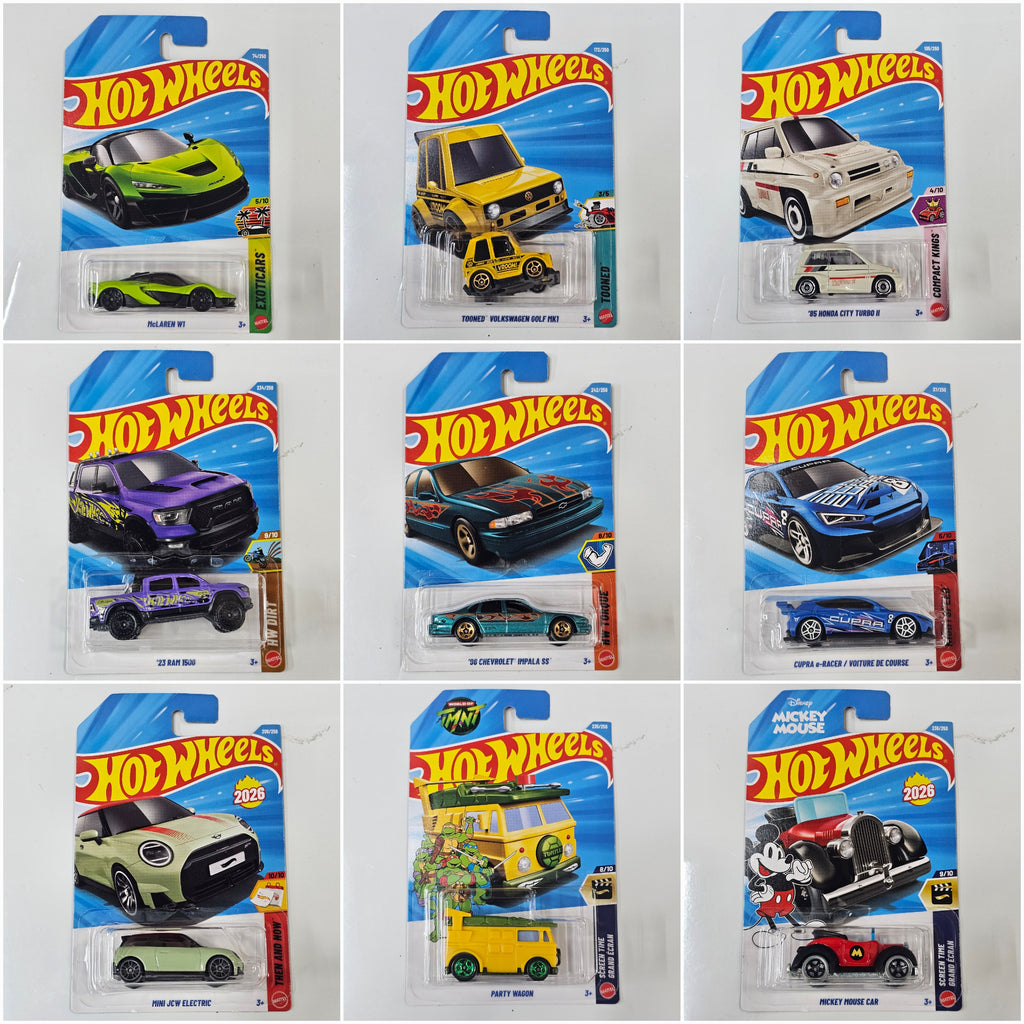 HOT WHEELS MAINLINE CASE N 2026 72pcs IN SEALED BOX