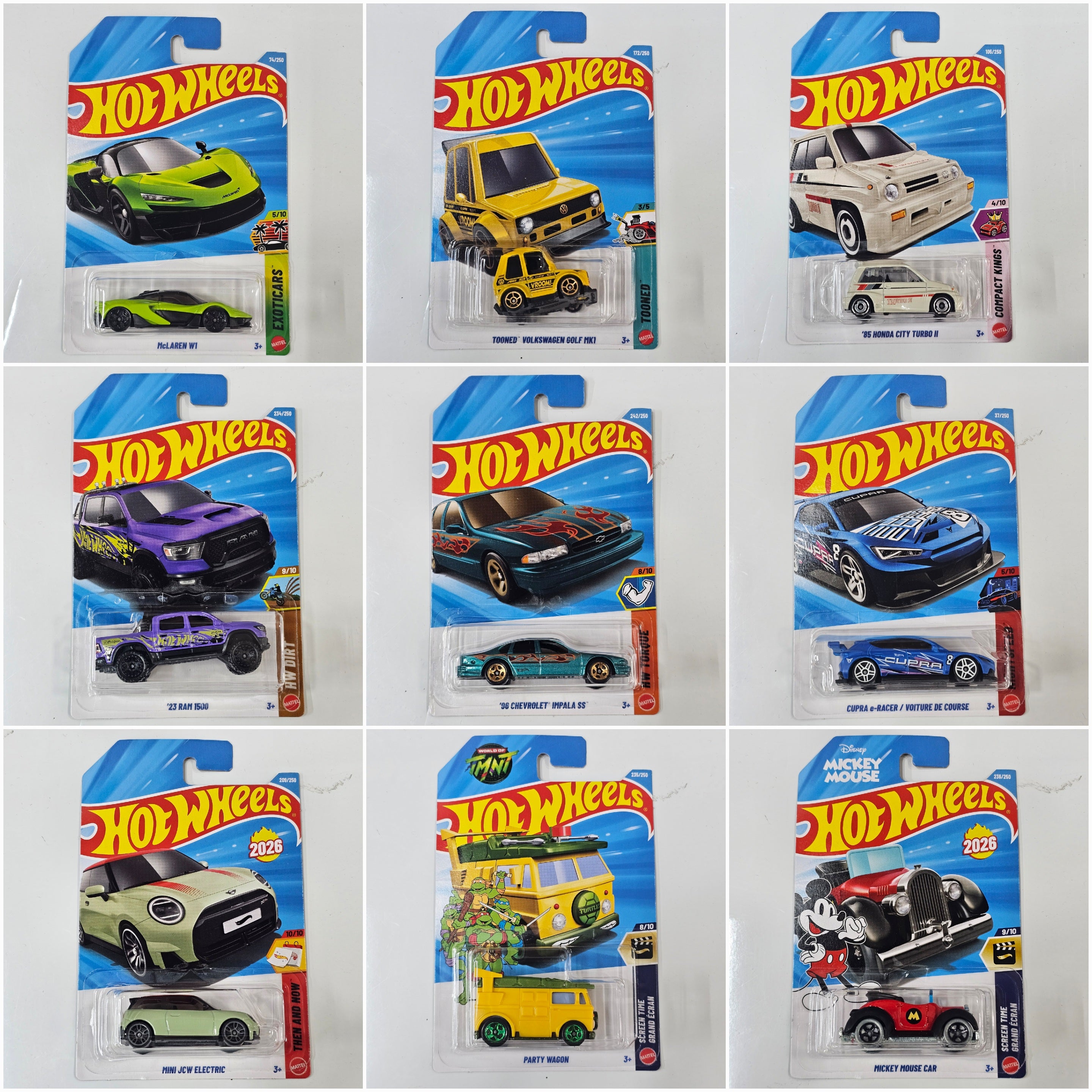 HOT WHEELS MAINLINE CASE N 2026 72pcs IN SEALED BOX