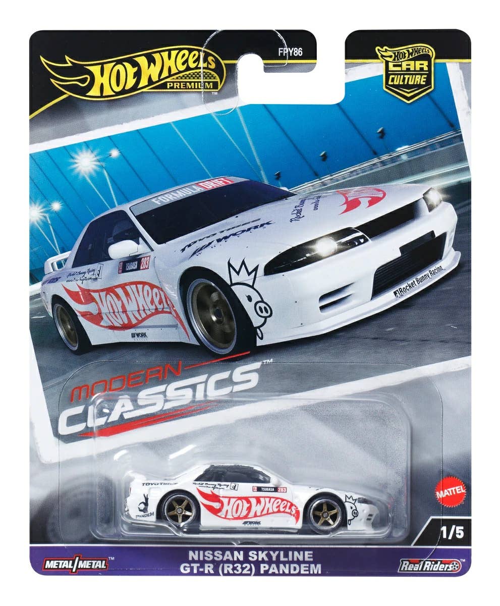 HOT WHEELS PREMIUM NISSAN SKYLINE GT-R R32 PANDEM MODERN CLASSIC
