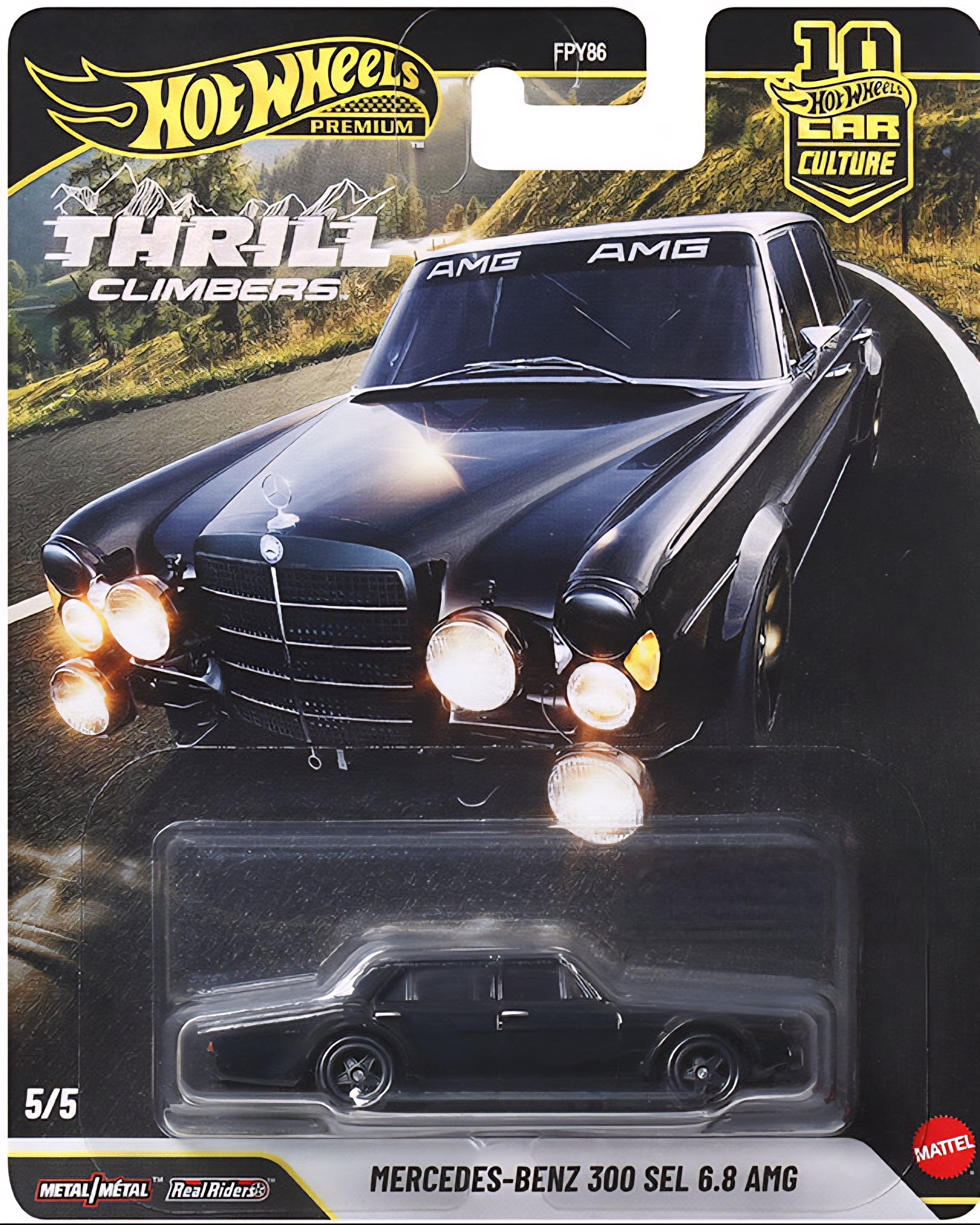 HOT WHEELS PREMIUM MERCEDES 300 SEL 6.8 AMGTHRILL CLIMBERS