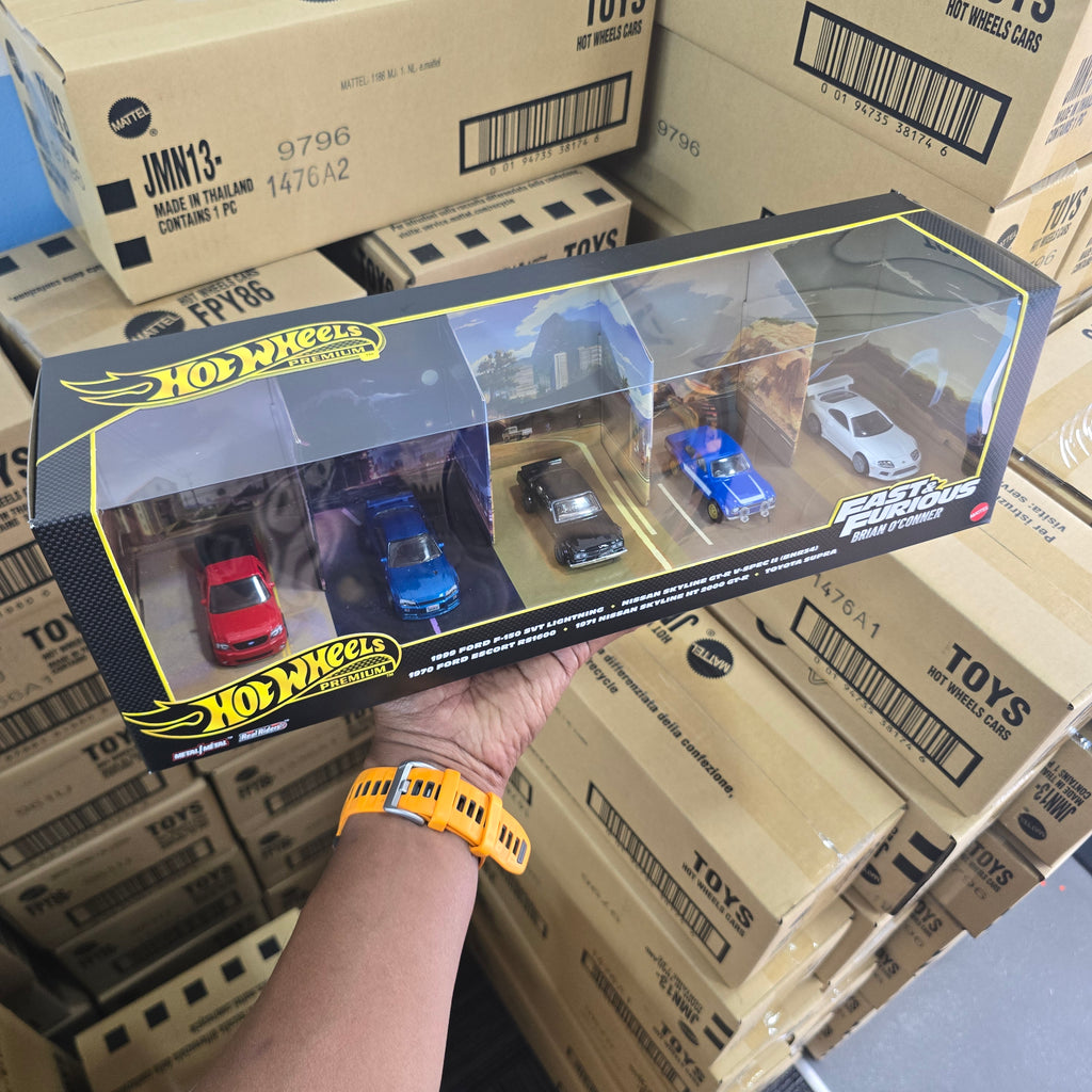 Hot Wheels Premium Fast & Furious – Brian O'Conner 5-Car Diorama Set