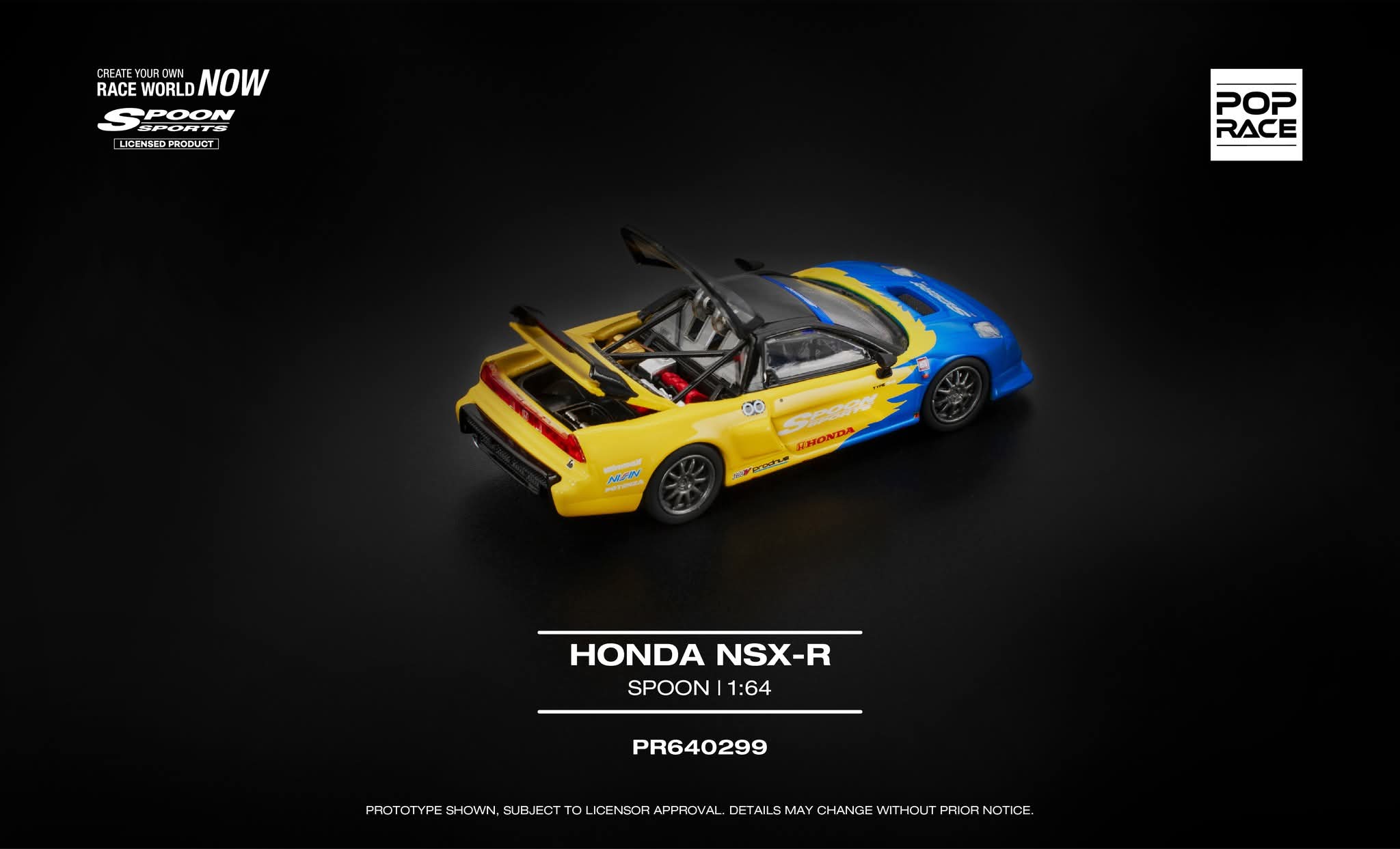 [PRE ORDER] POP RACE HONDA NSX-R - SPOON CODE PR640299
