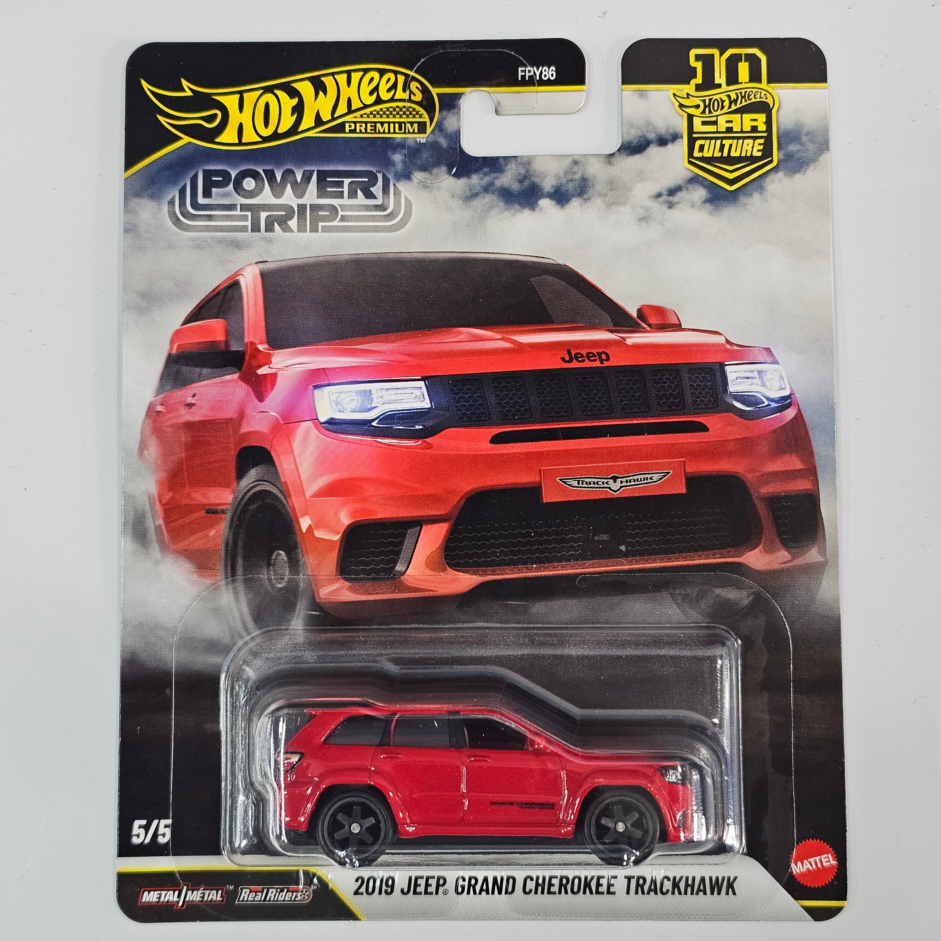 HOT WHEELS PREMIUM 2018 JEEP GRAND CHEROKEE TRACKHAWK POWER TRIP SERIES