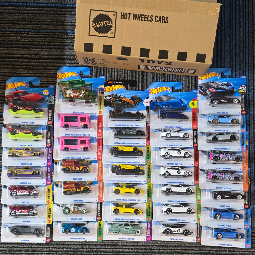 HOT WHEELS MAINLINE CASE B 2026 36pcs IN SEALED BOX