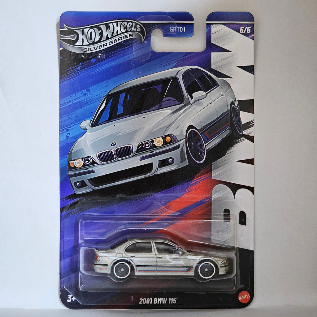 HOT WHEELS 2001 BMW M5 EXCLUSIVE SILVER SERIES BMW