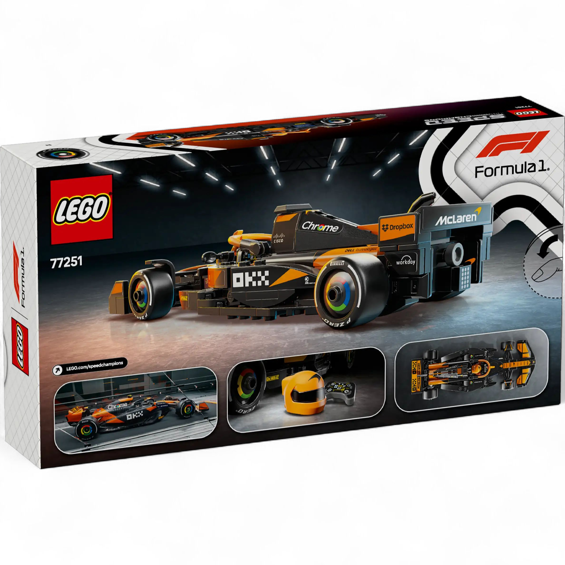 LEGO 77251 McLaren F1® Team MCL38 Race Car 269pcs