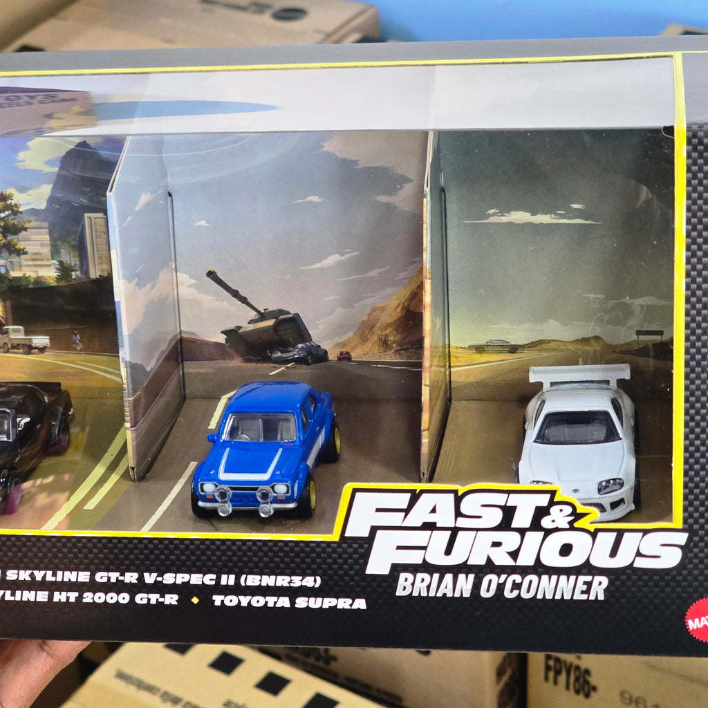 Hot Wheels Premium Fast & Furious – Brian O'Conner 5-Car Diorama Set