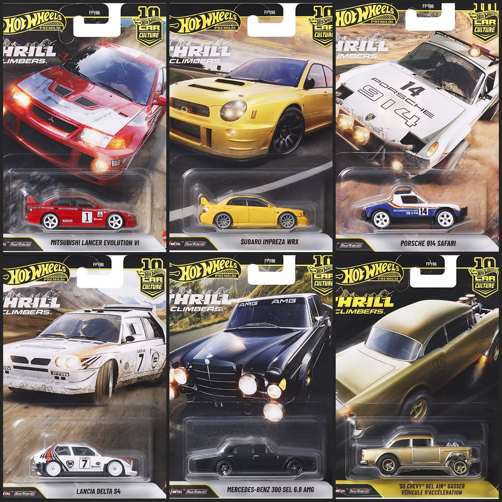 [PRE ORDER] HOT WHEELS PREMIUM THRILL CLIMBERS COMPLETE SEALED CASE 10PCS