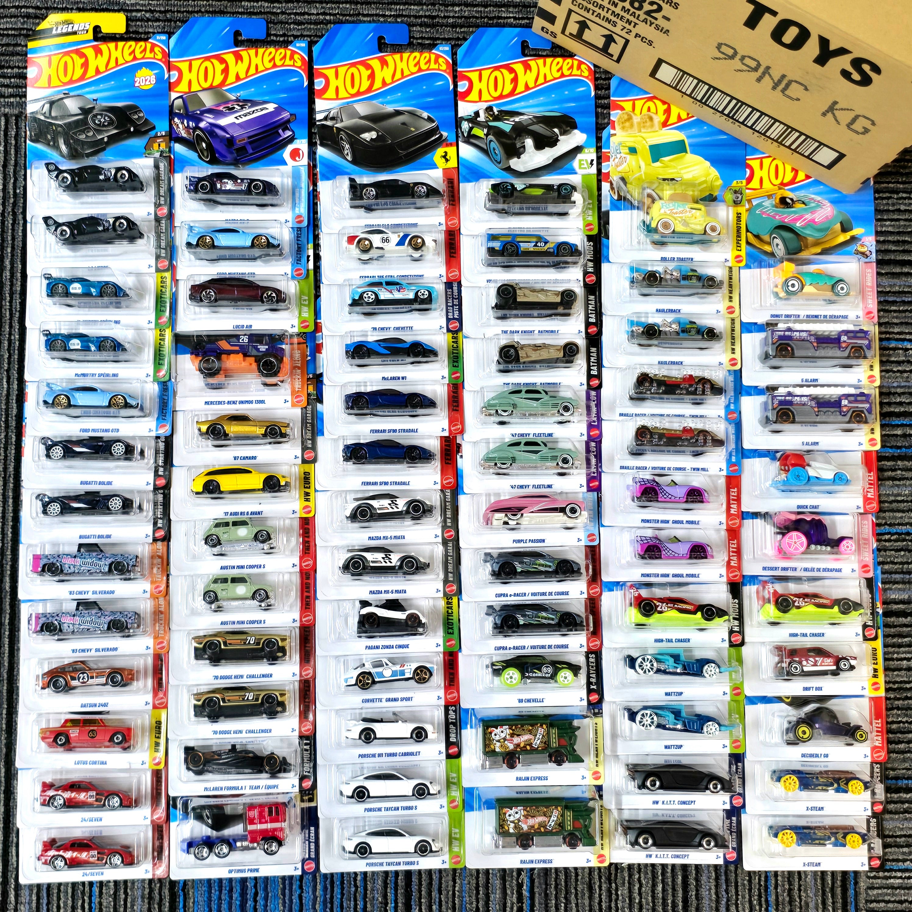 HOT WHEELS MAINLINE CASE C 2026 72pcs IN SEALED BOX – Layan Hobby