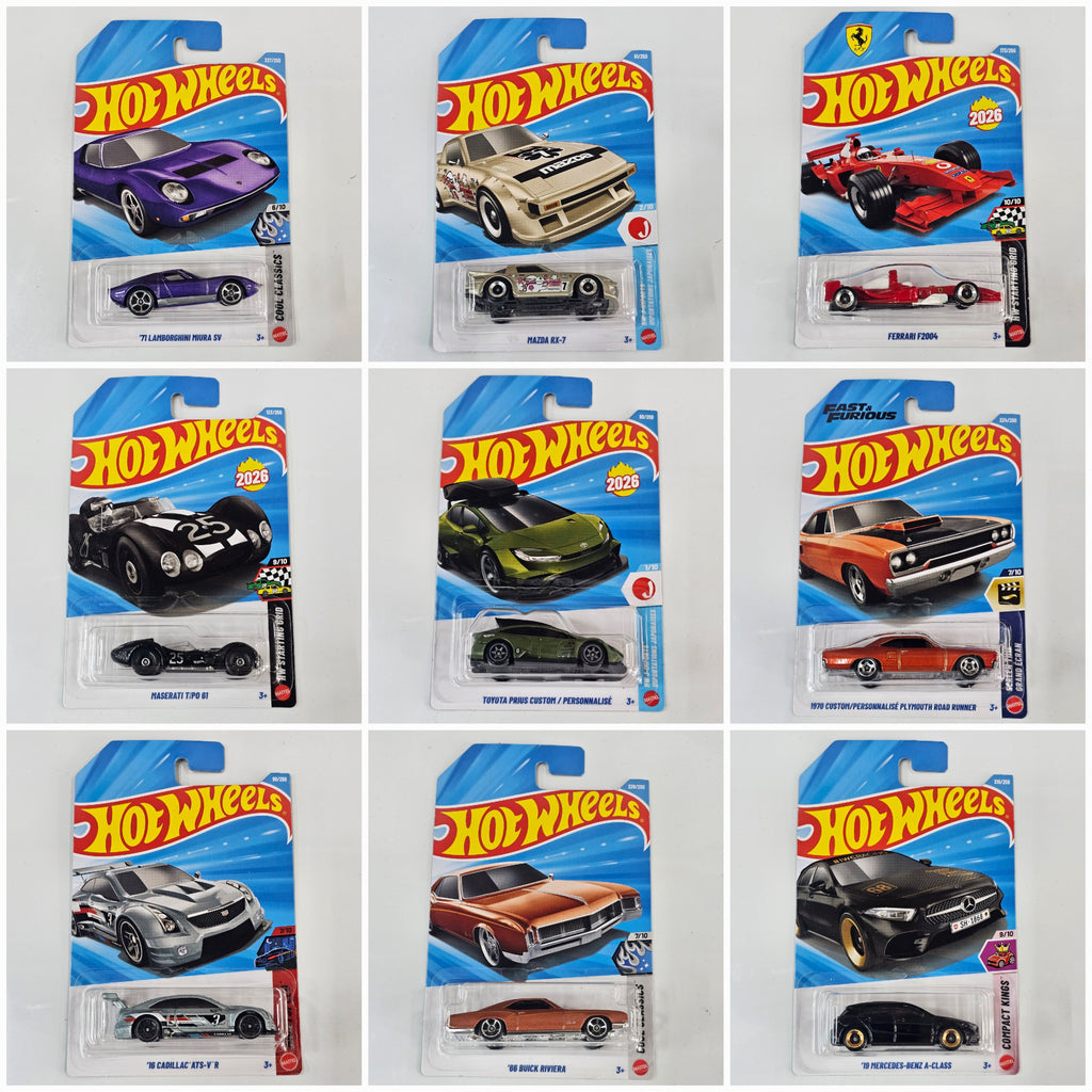 HOT WHEELS MAINLINE CASE N 2026 72pcs IN SEALED BOX