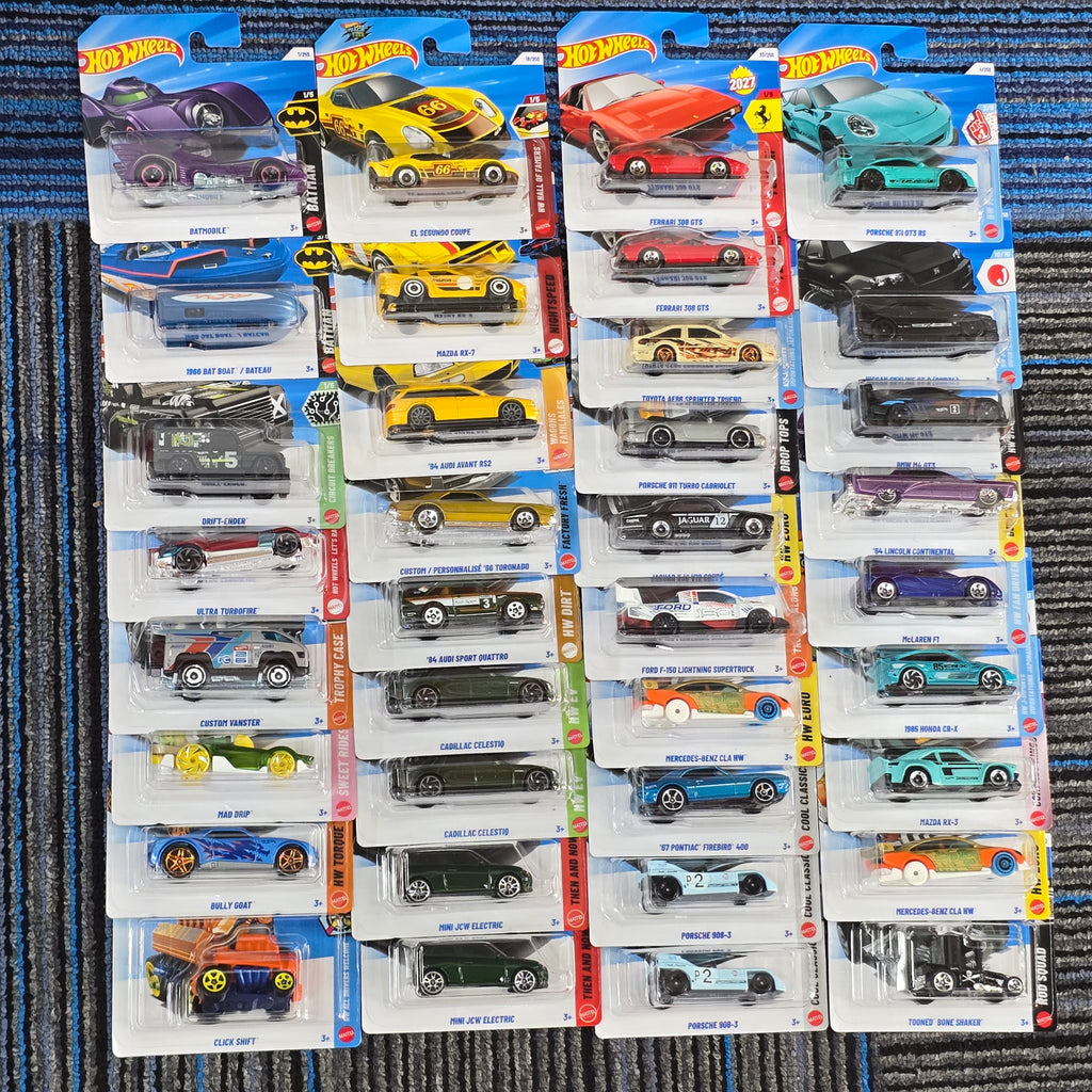 HOT WHEELS MAINLINE CASE A 2027 36pcs SHORT CARD IN SEALED BOX