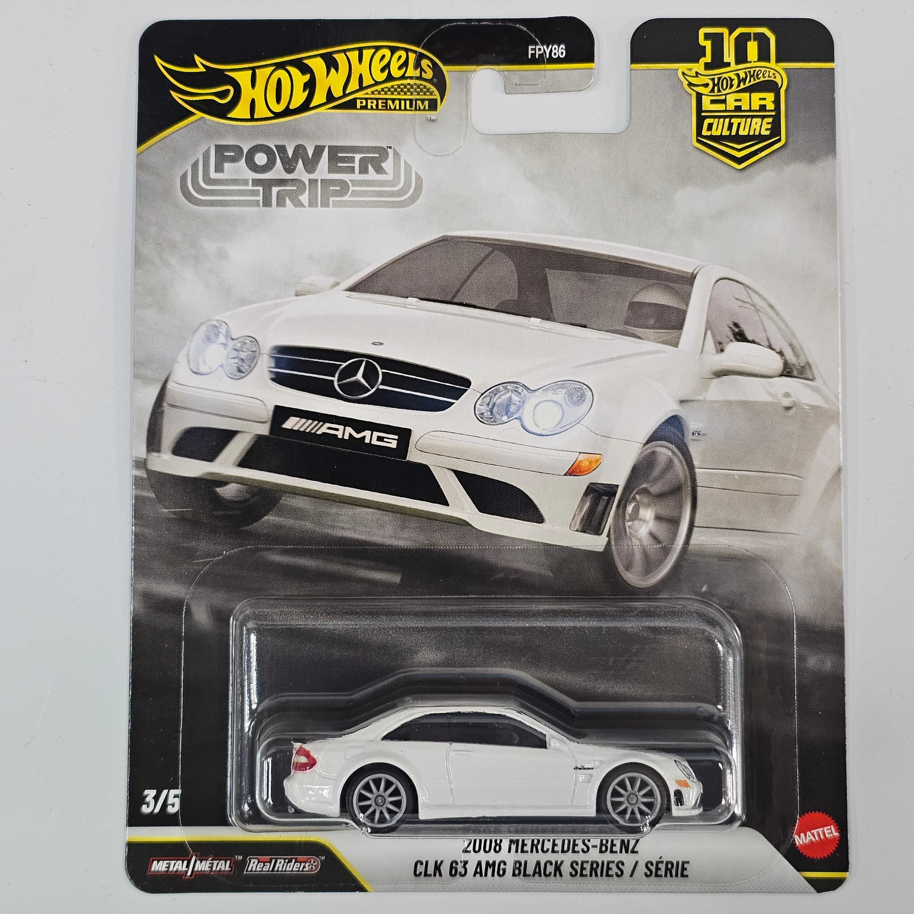 HOT WHEELS PREMIUM 2008 MERCEDES BENZ CLK 63 AMG POWER TRIP SERIES